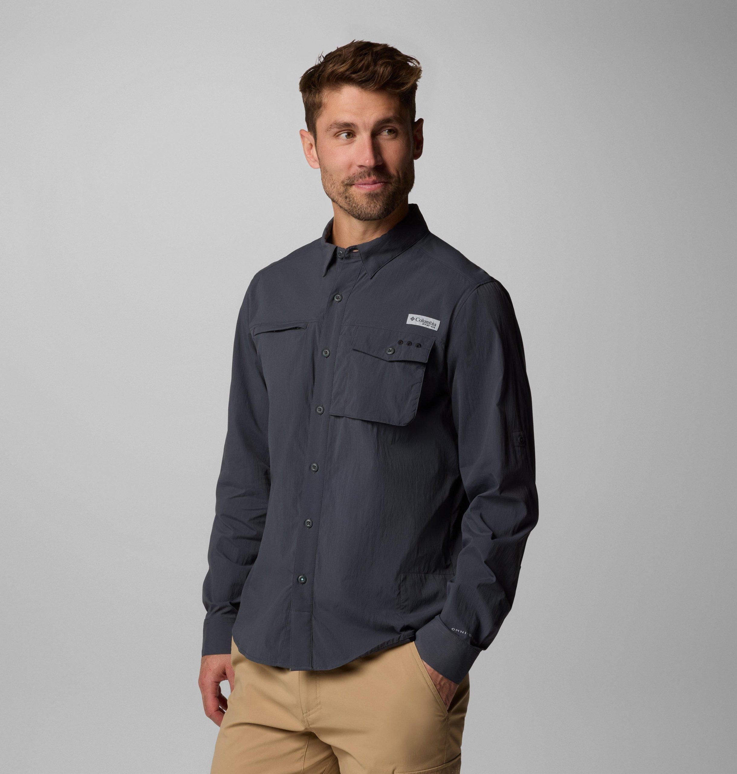 herre pfg wild cast langermet skjorte