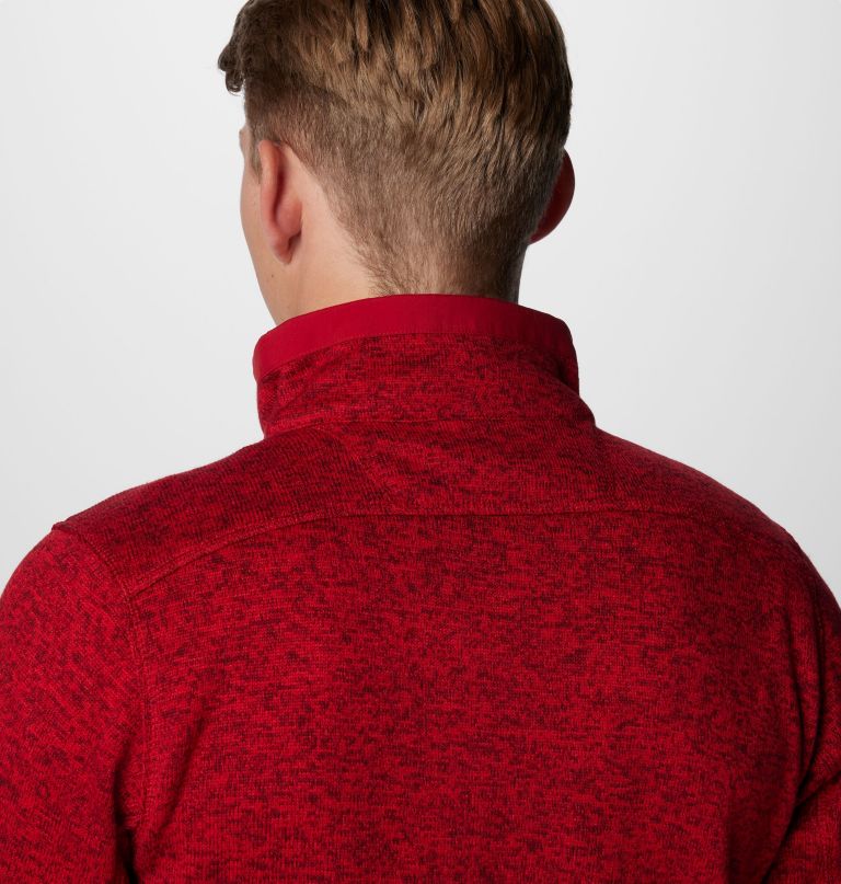 herre college genser weather fleece half zip genser – alabama