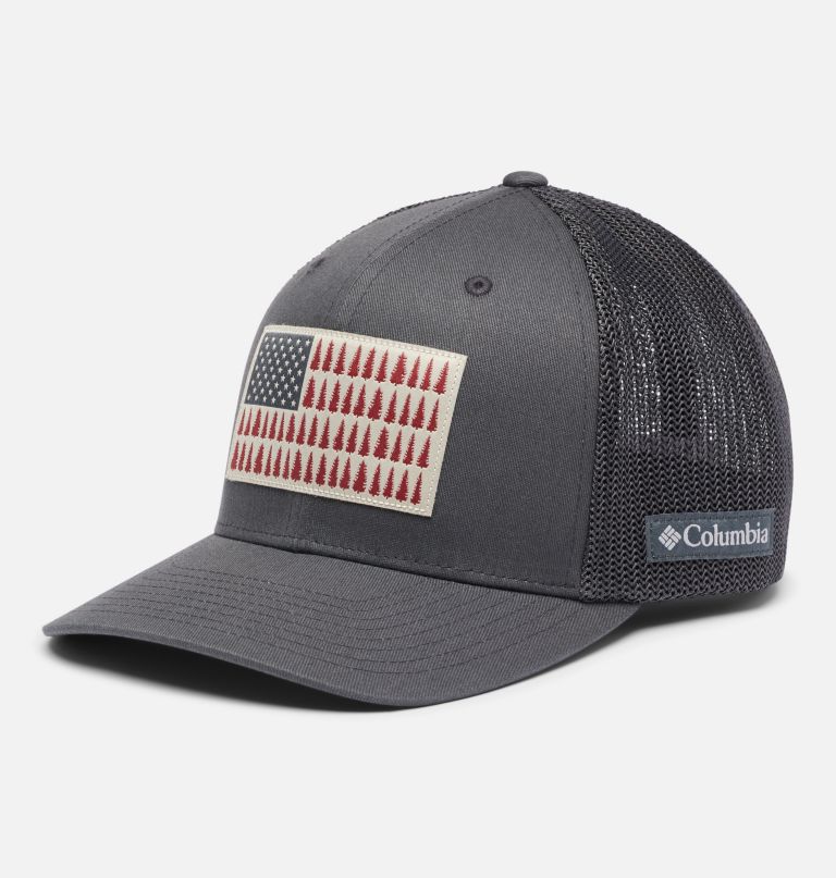 columbia mesh tree flag ball-caps