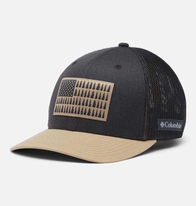 columbia mesh tree flag ball-caps