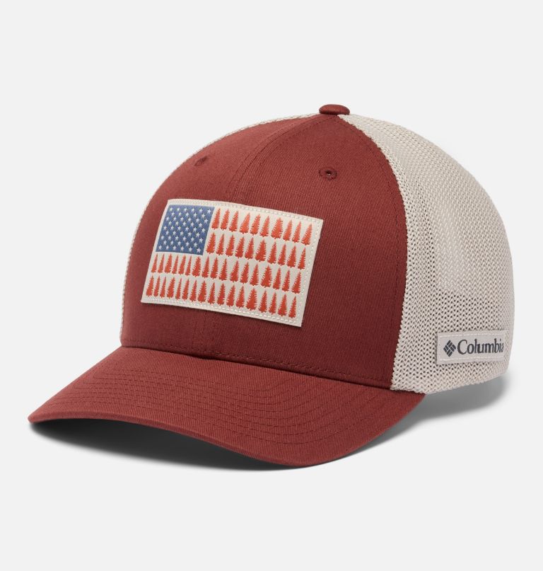 columbia mesh tree flag ball-caps