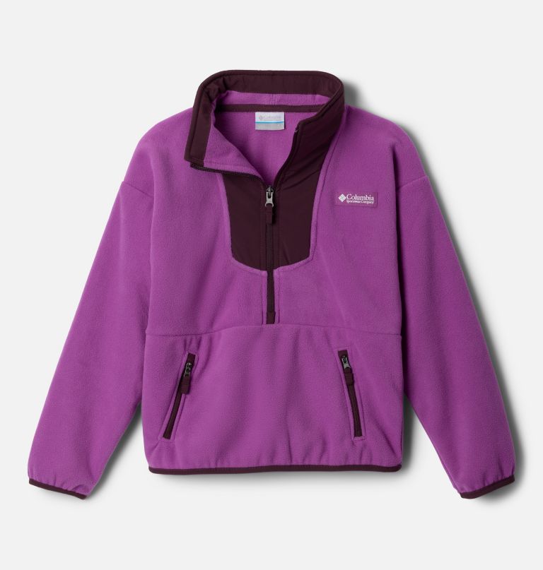 sequoia grove fleece med kort glidelås til barn