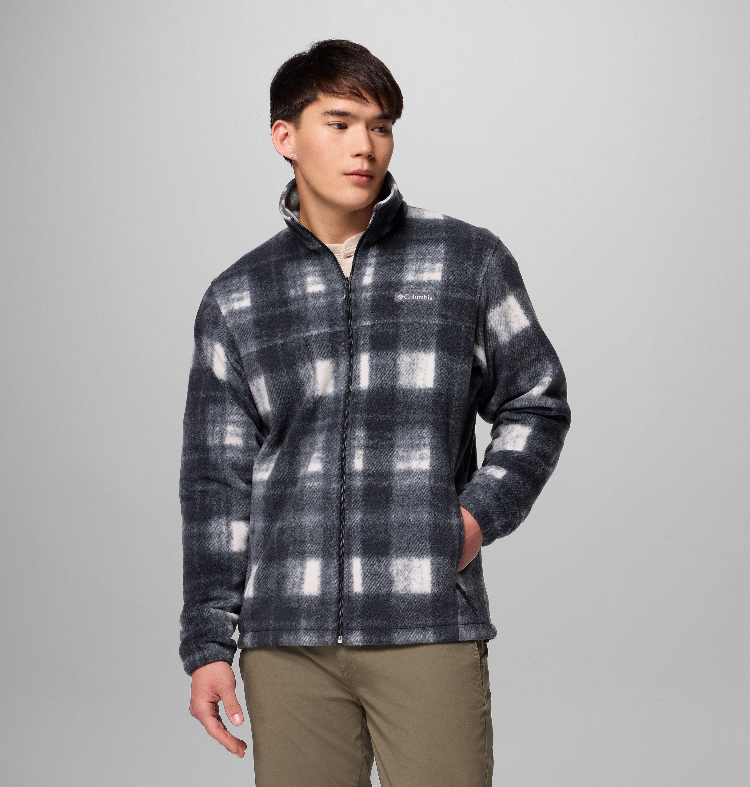 menn steens mountain printed fleecejakke – tall