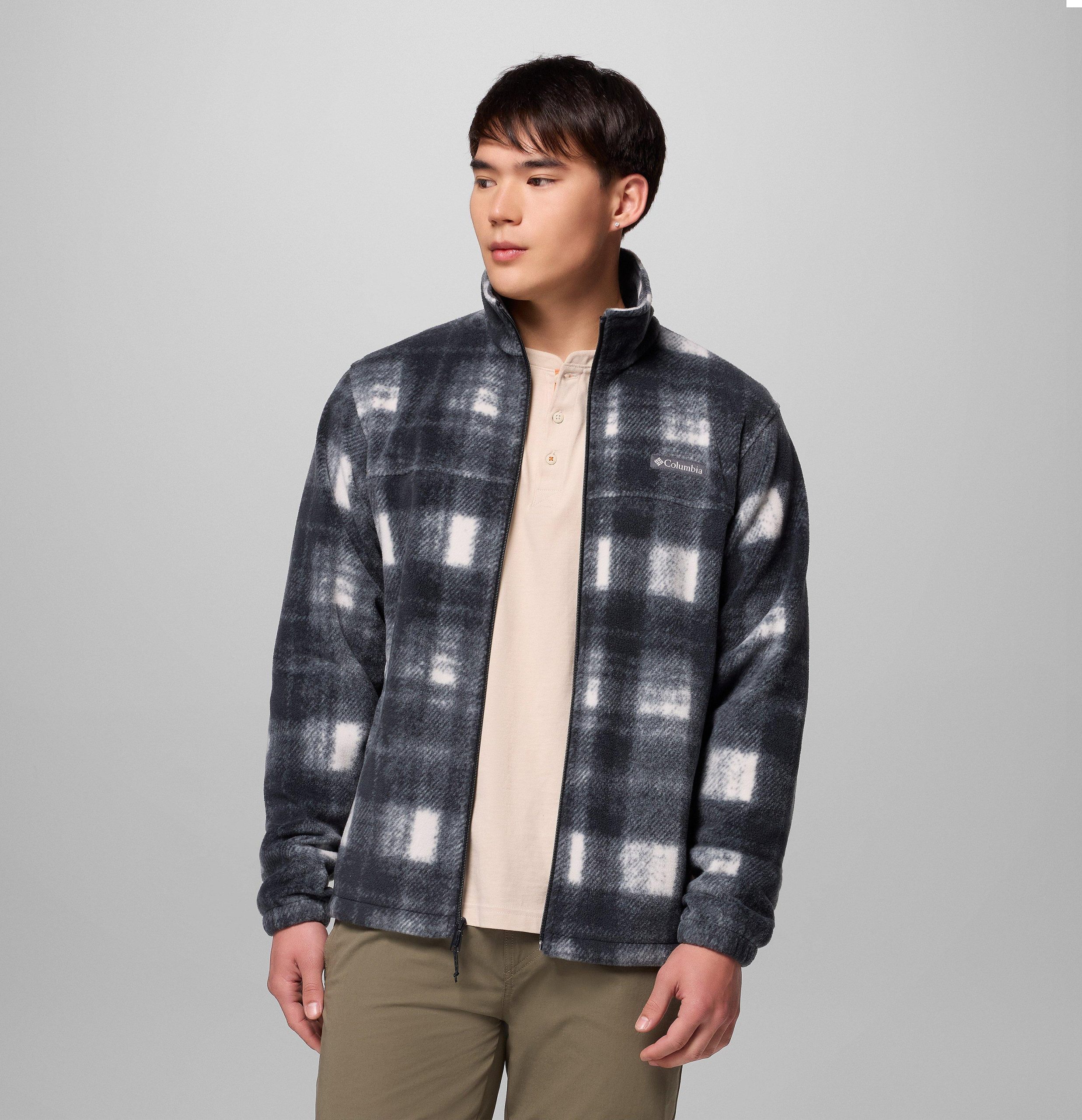 menn steens mountain printed fleecejakke – tall
