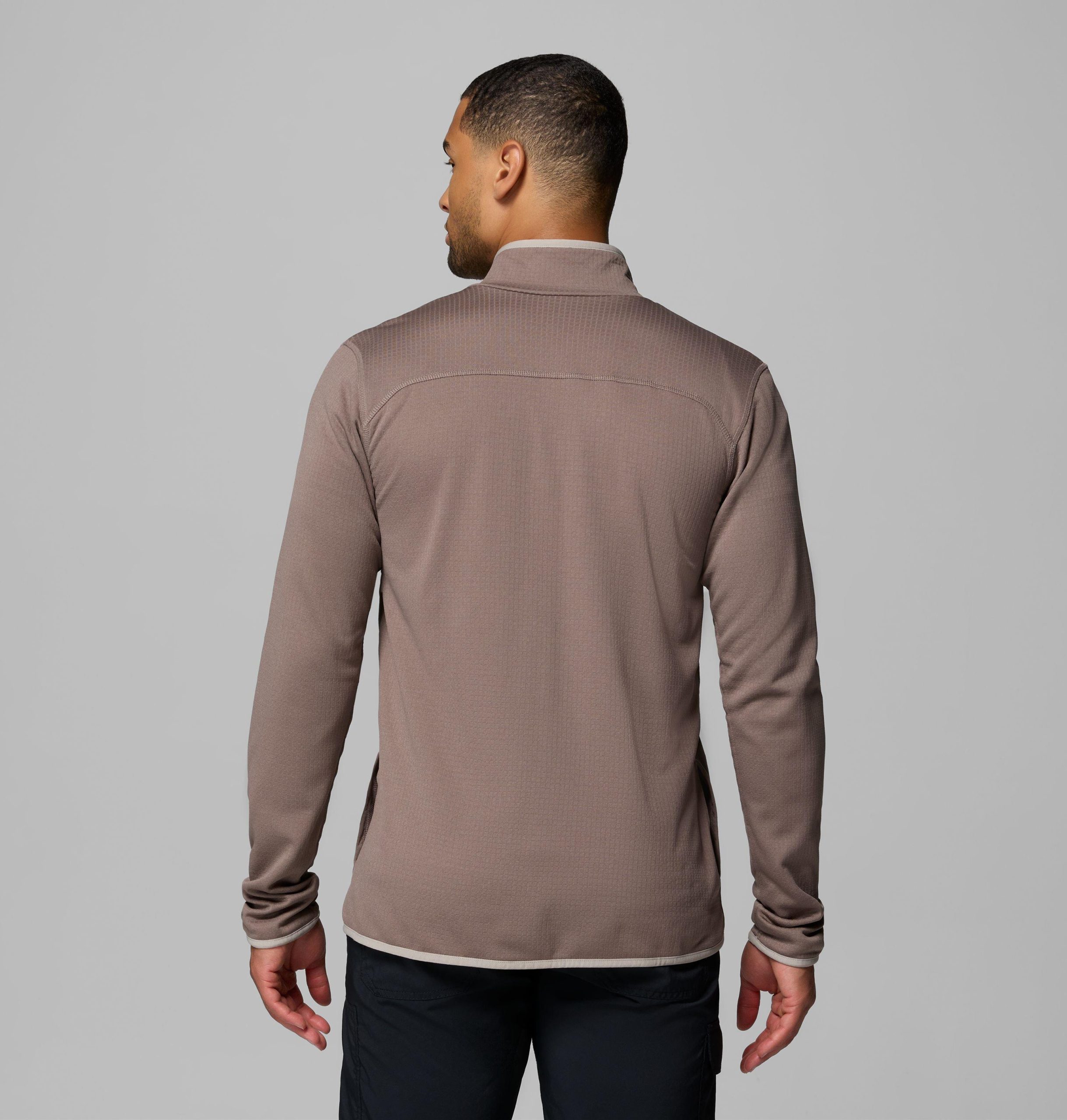 menn essential hike grid fleece full zip jakke – tall