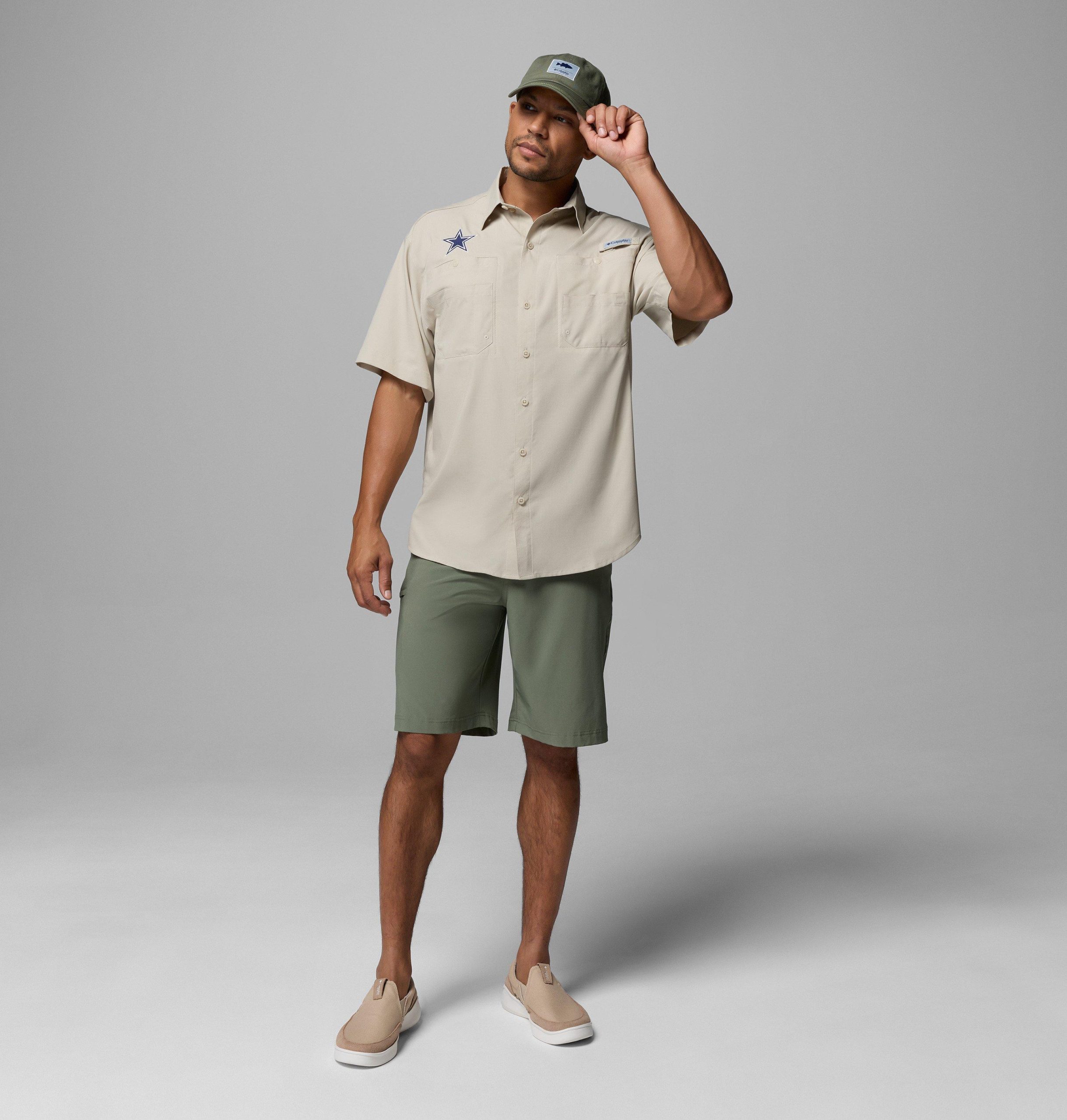 herre pfg tamiami kortermet skjorte – tall – dallas cowboys