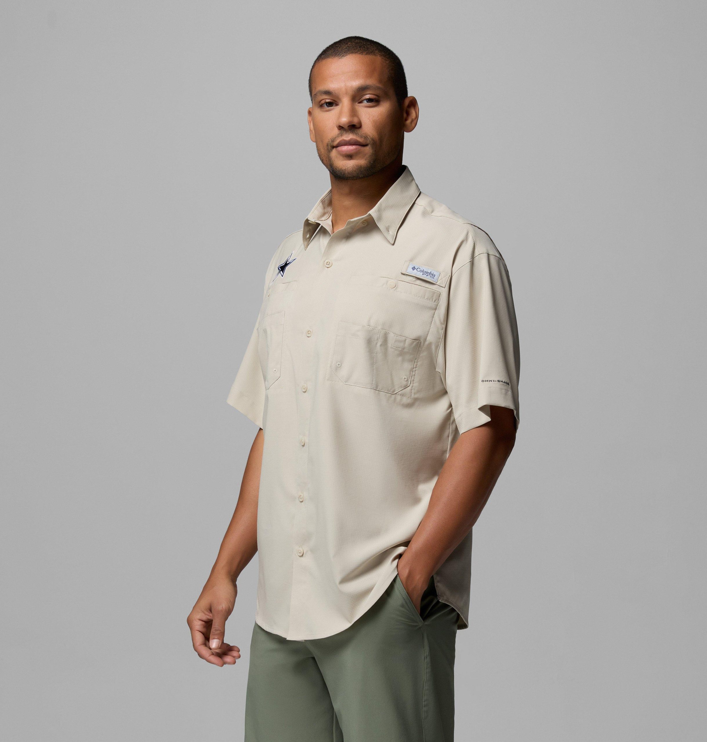 herre pfg tamiami kortermet skjorte – tall – dallas cowboys