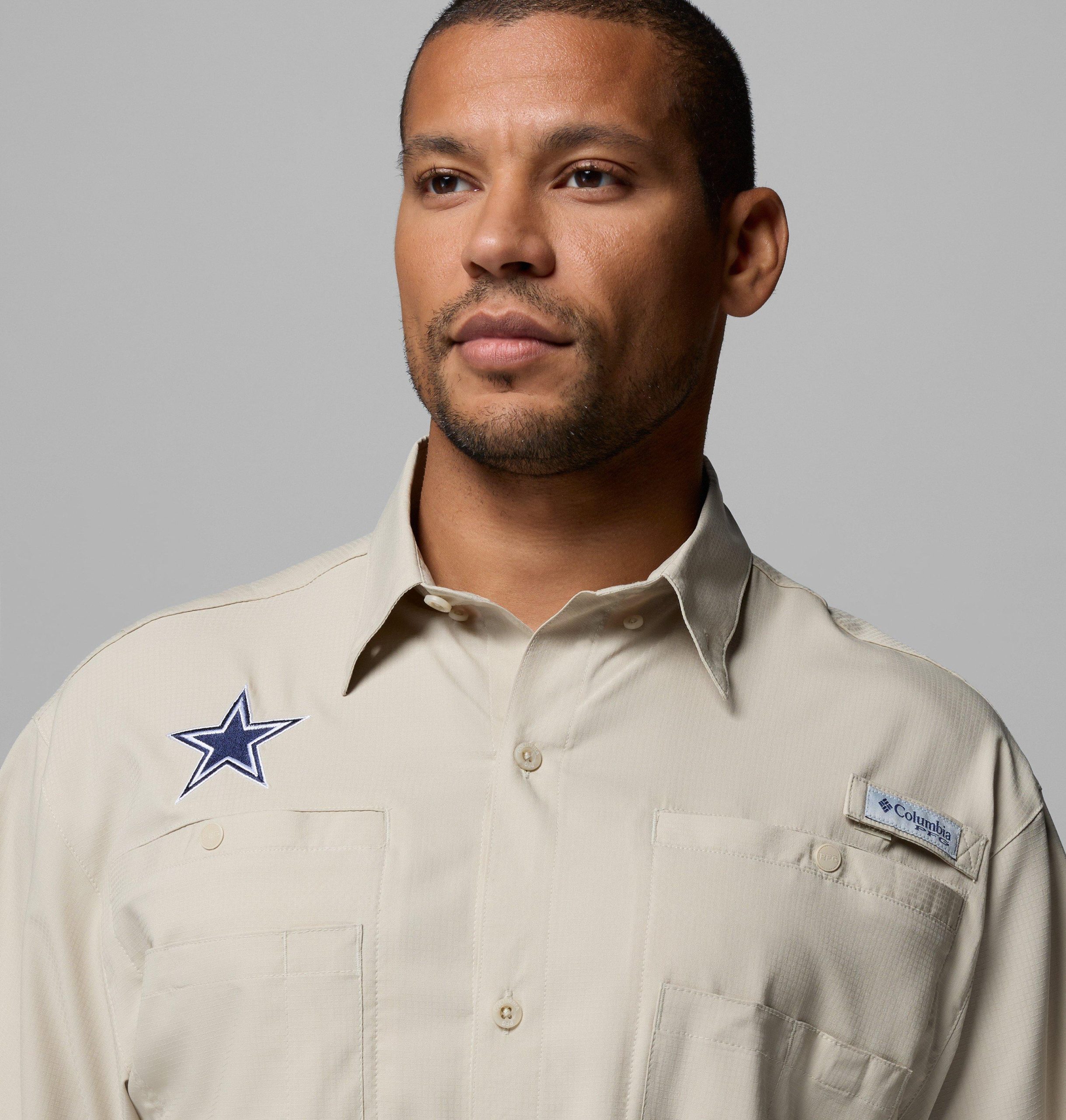 herre pfg tamiami kortermet skjorte – tall – dallas cowboys