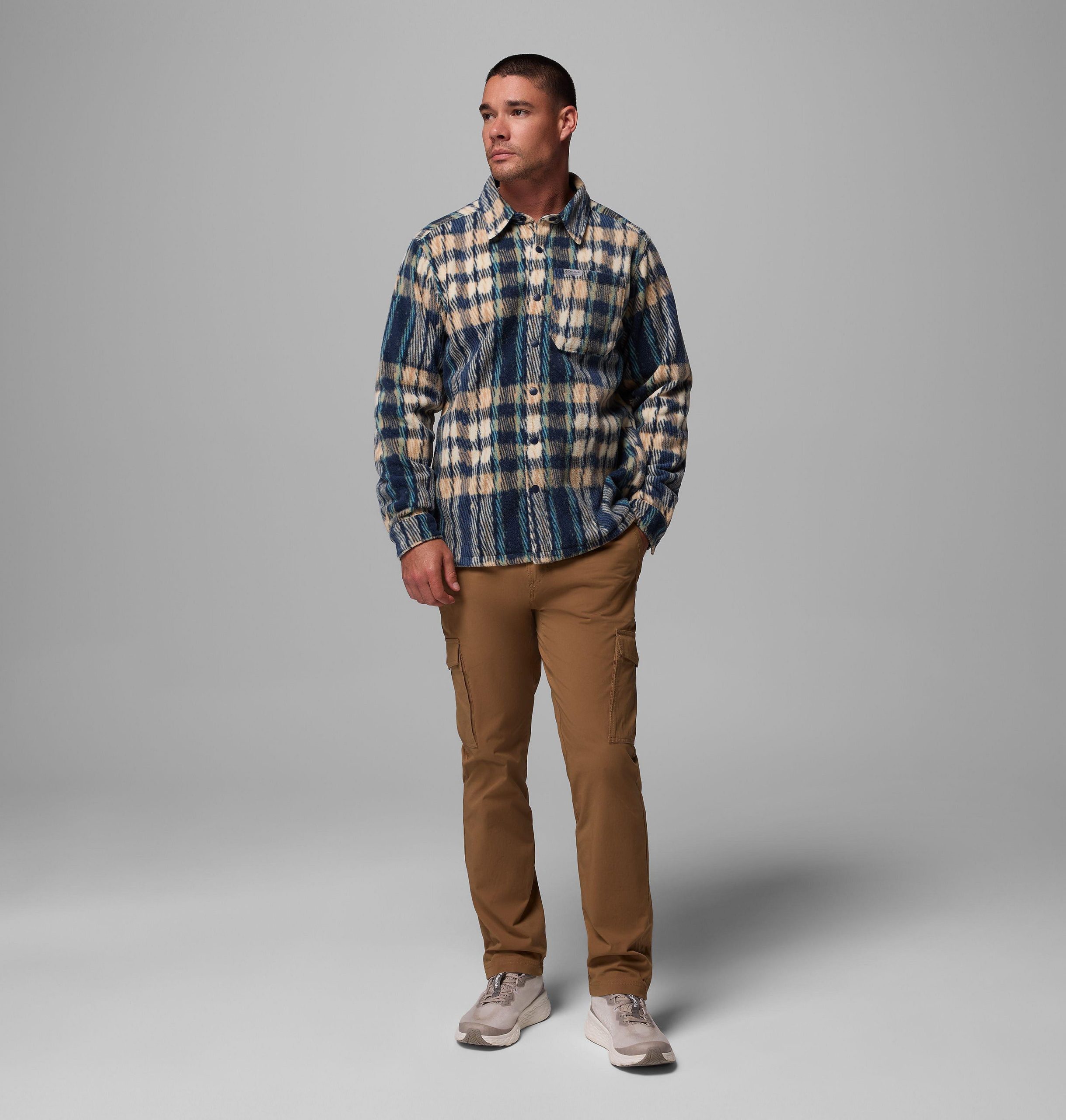 menn steens mountain printed fleece skjortejakke ii
