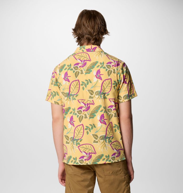 herre tech trail utility printed woven kortermet skjorte