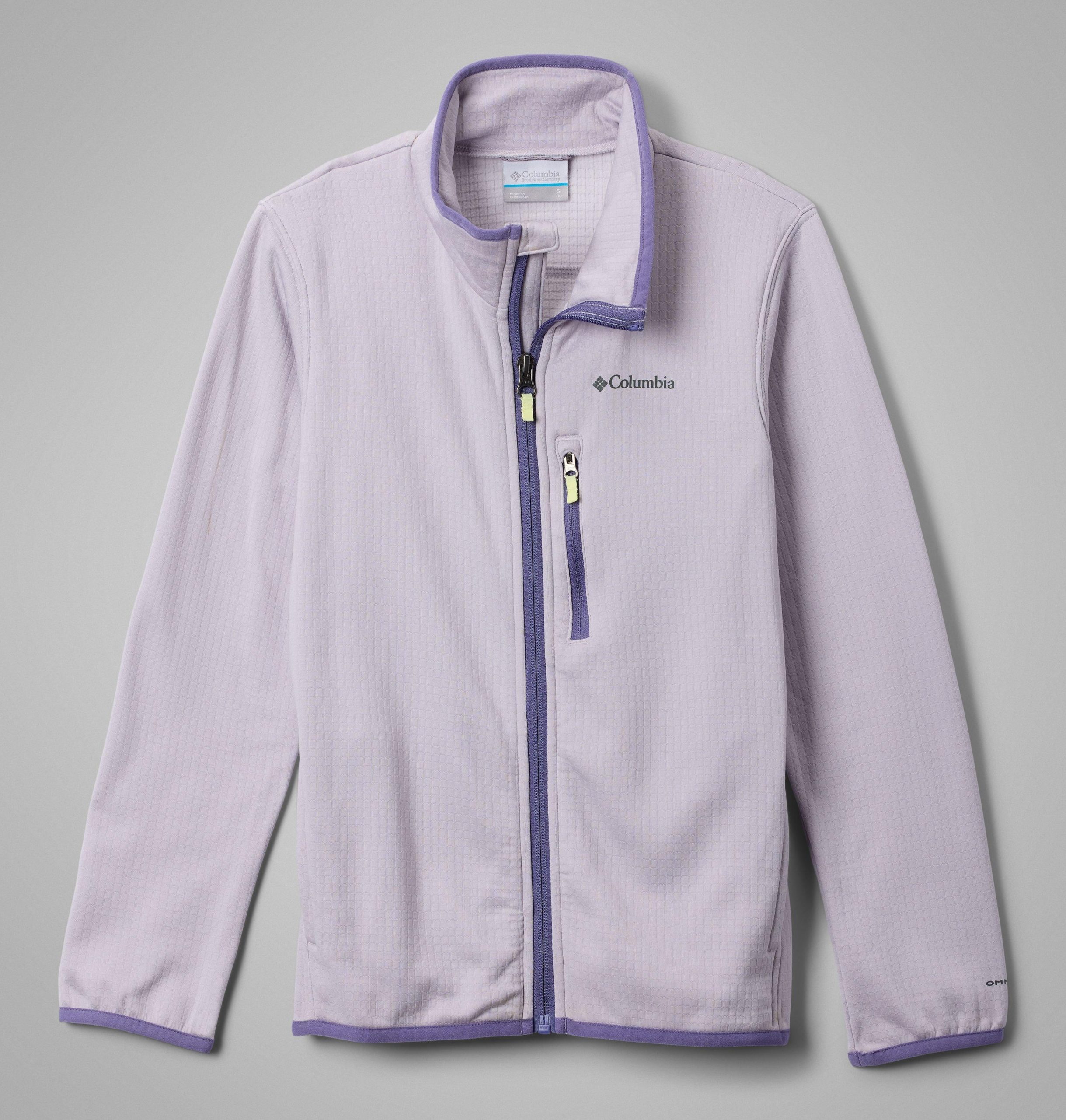 barnas essential hike grid fleece full zip