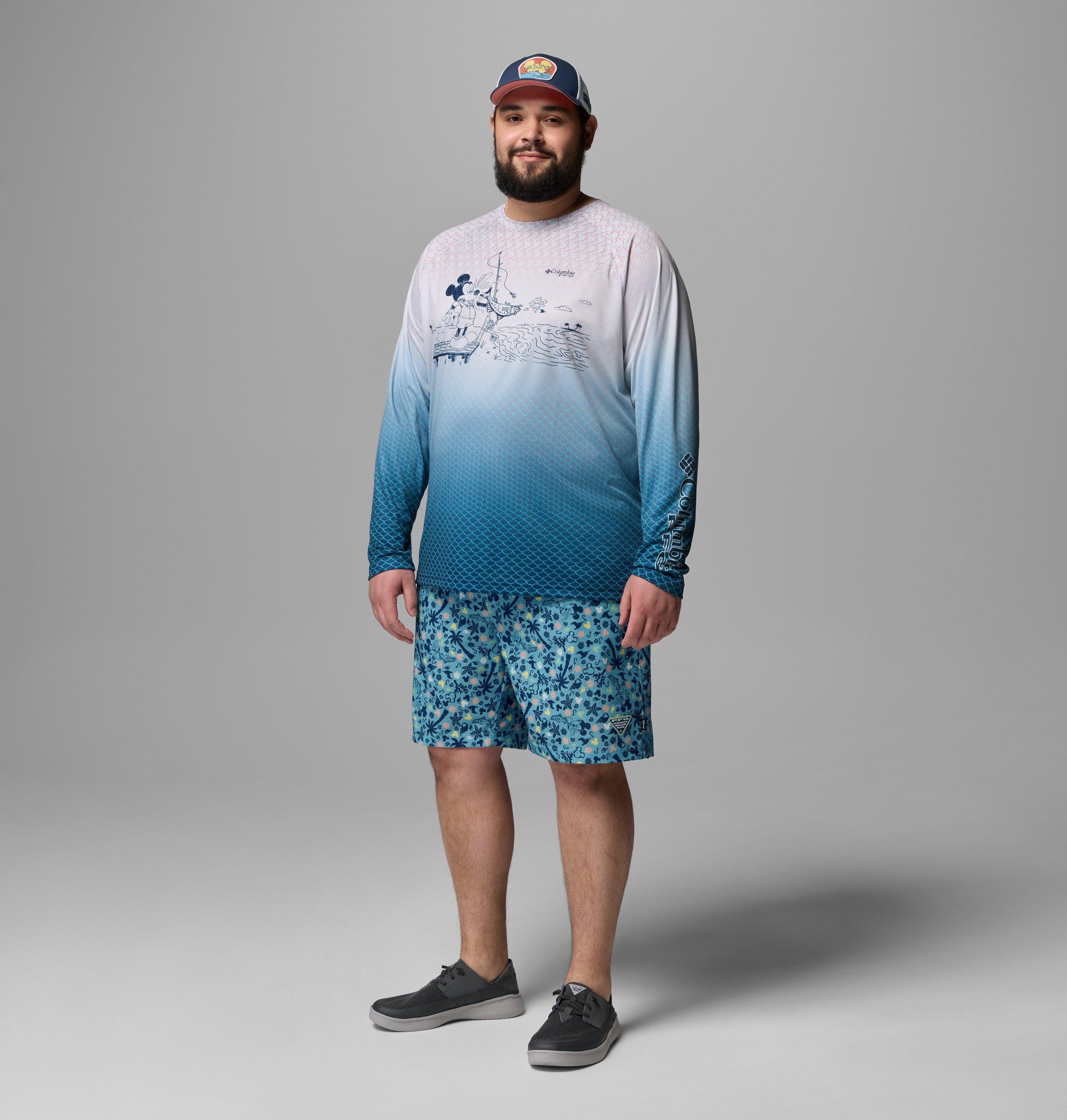 herre csc x disney pfg terminal tackle langermet skjorte – stor