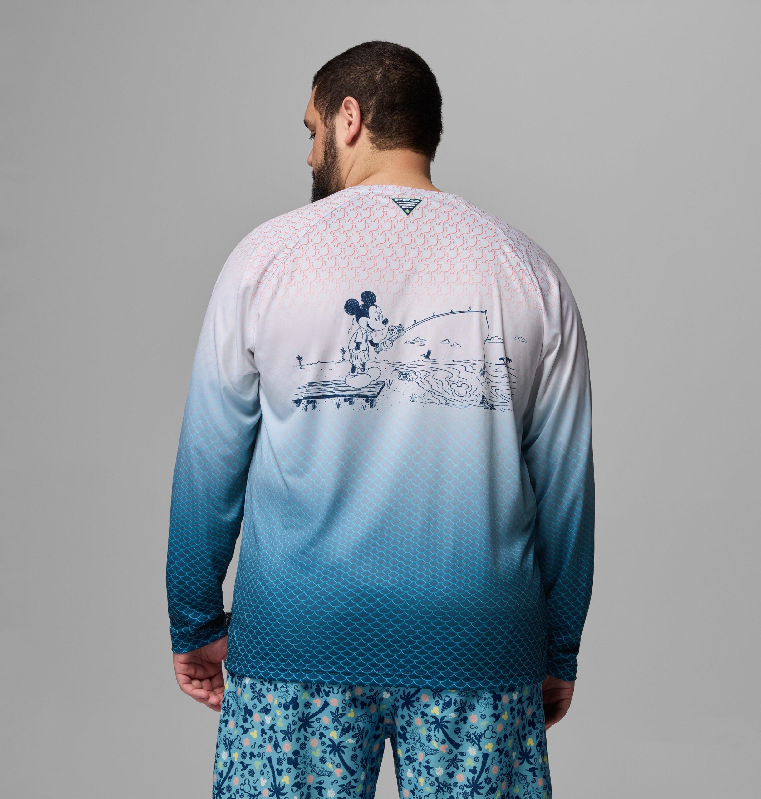 herre csc x disney pfg terminal tackle langermet skjorte – stor
