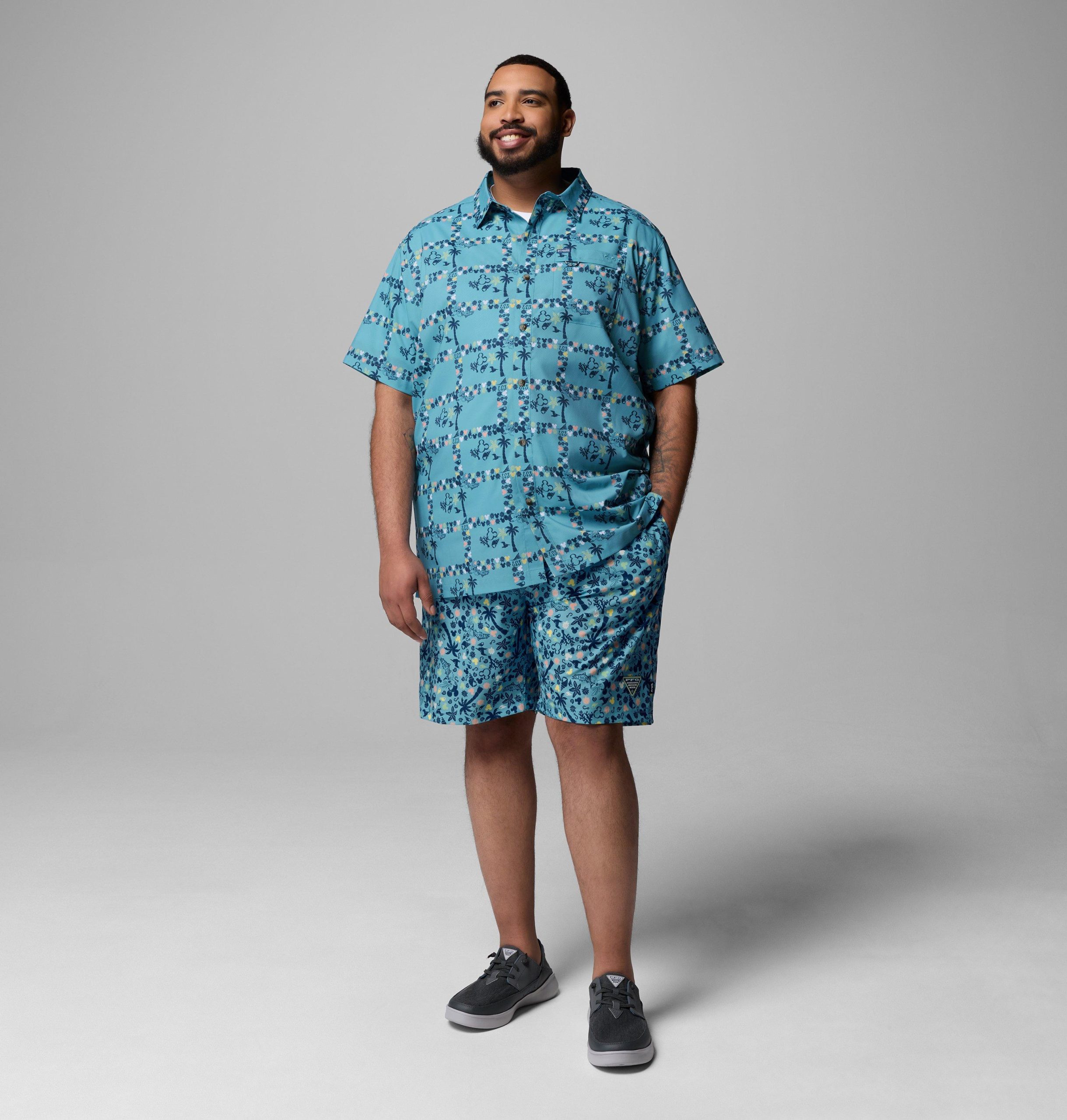 herre csc x disney pfg rambler vannshorts – stor