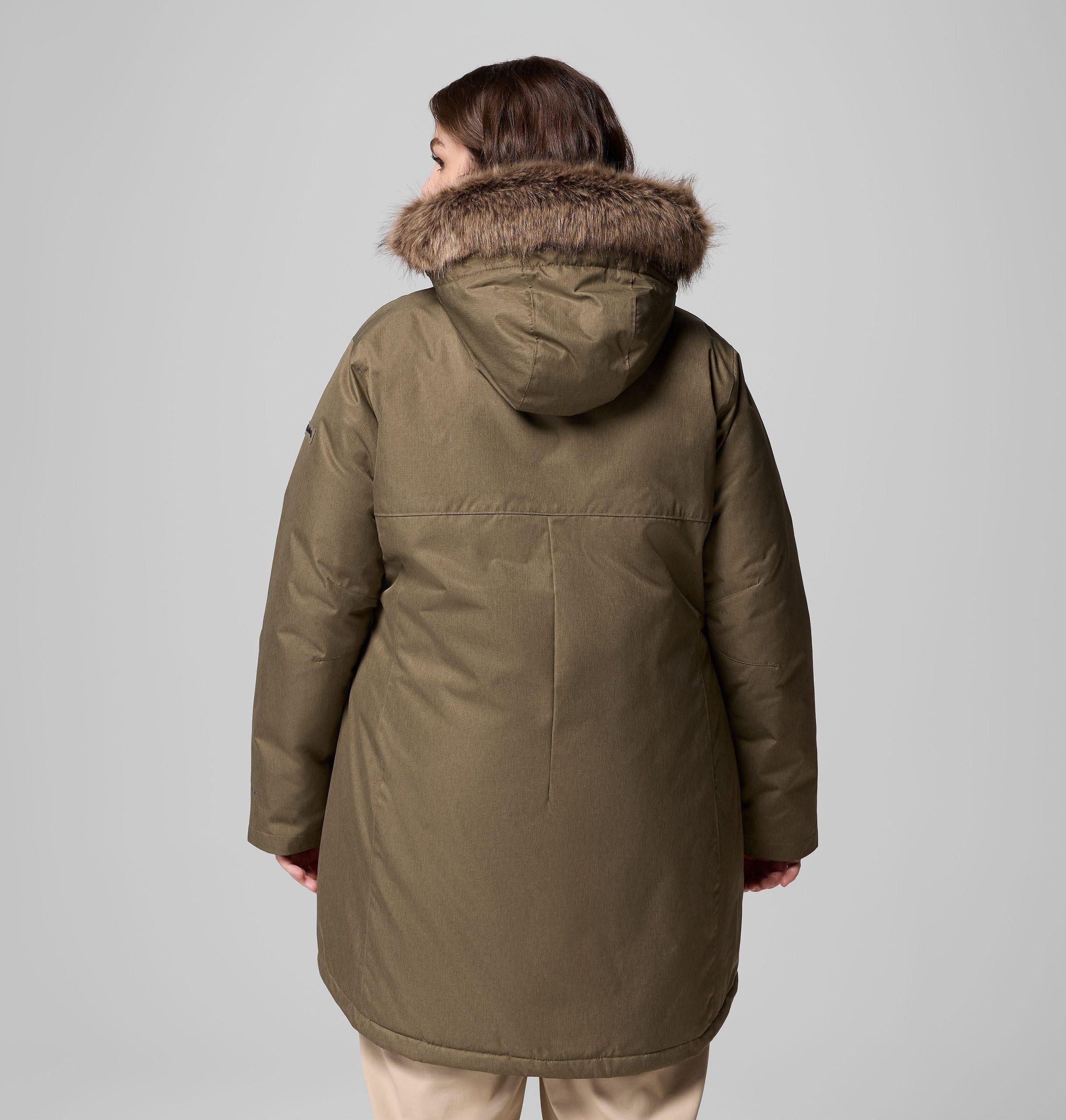 dame suttle mountain lang isolert jakke – plus size