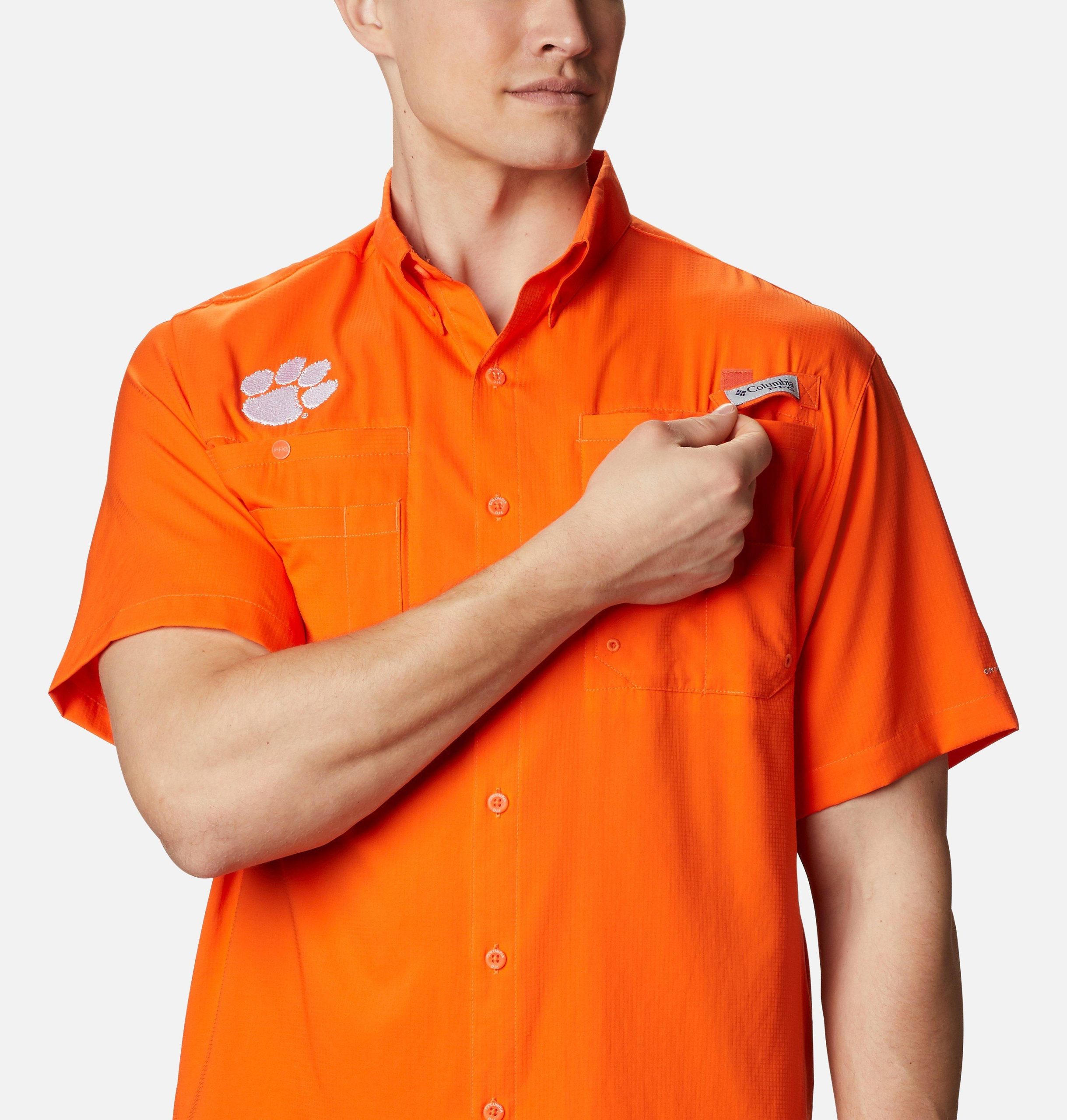 herre college pfg tamiami kortermet skjorte – clemson