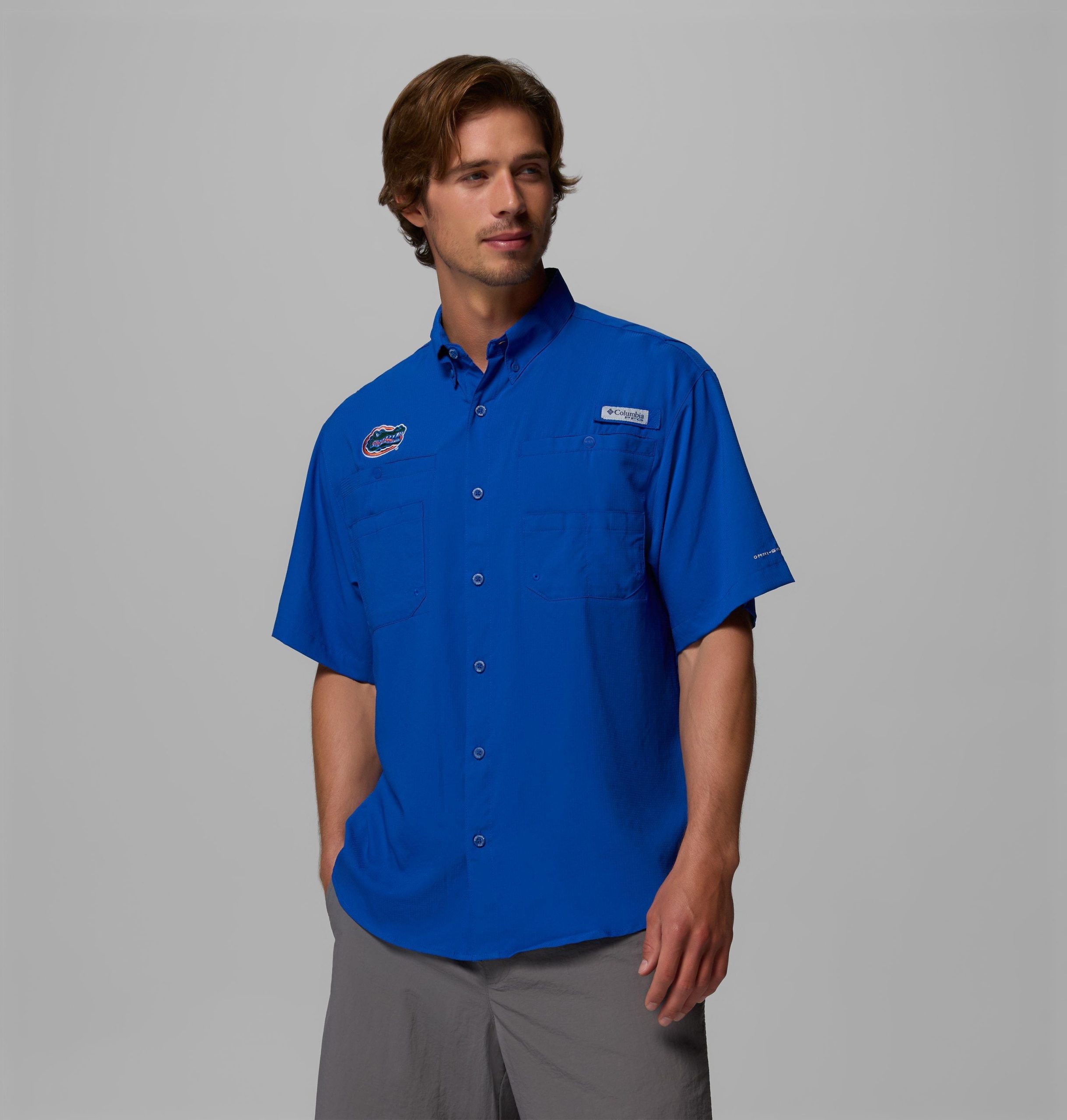 herre college pfg tamiami kortermet skjorte – florida