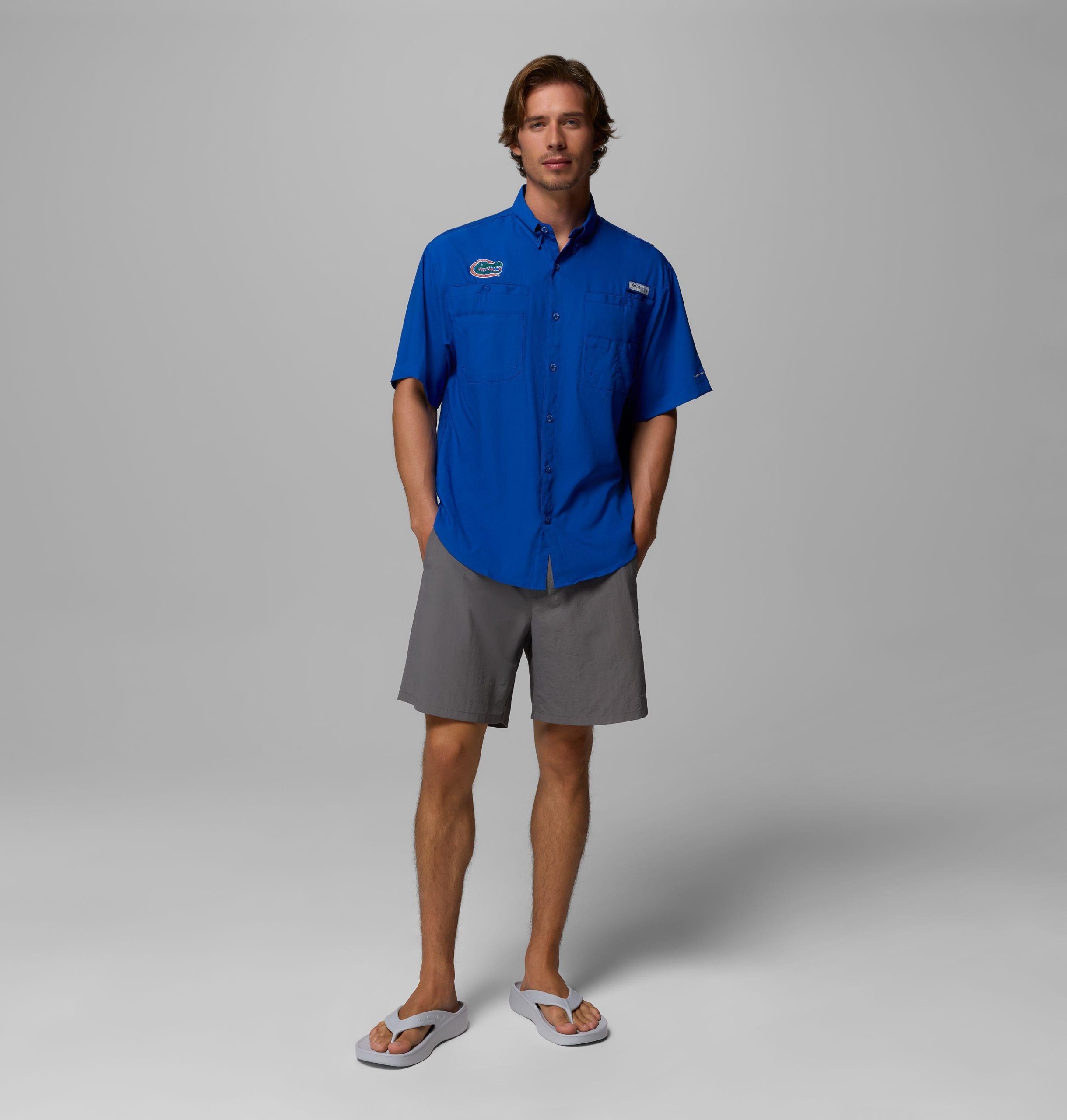 herre college pfg tamiami kortermet skjorte – florida