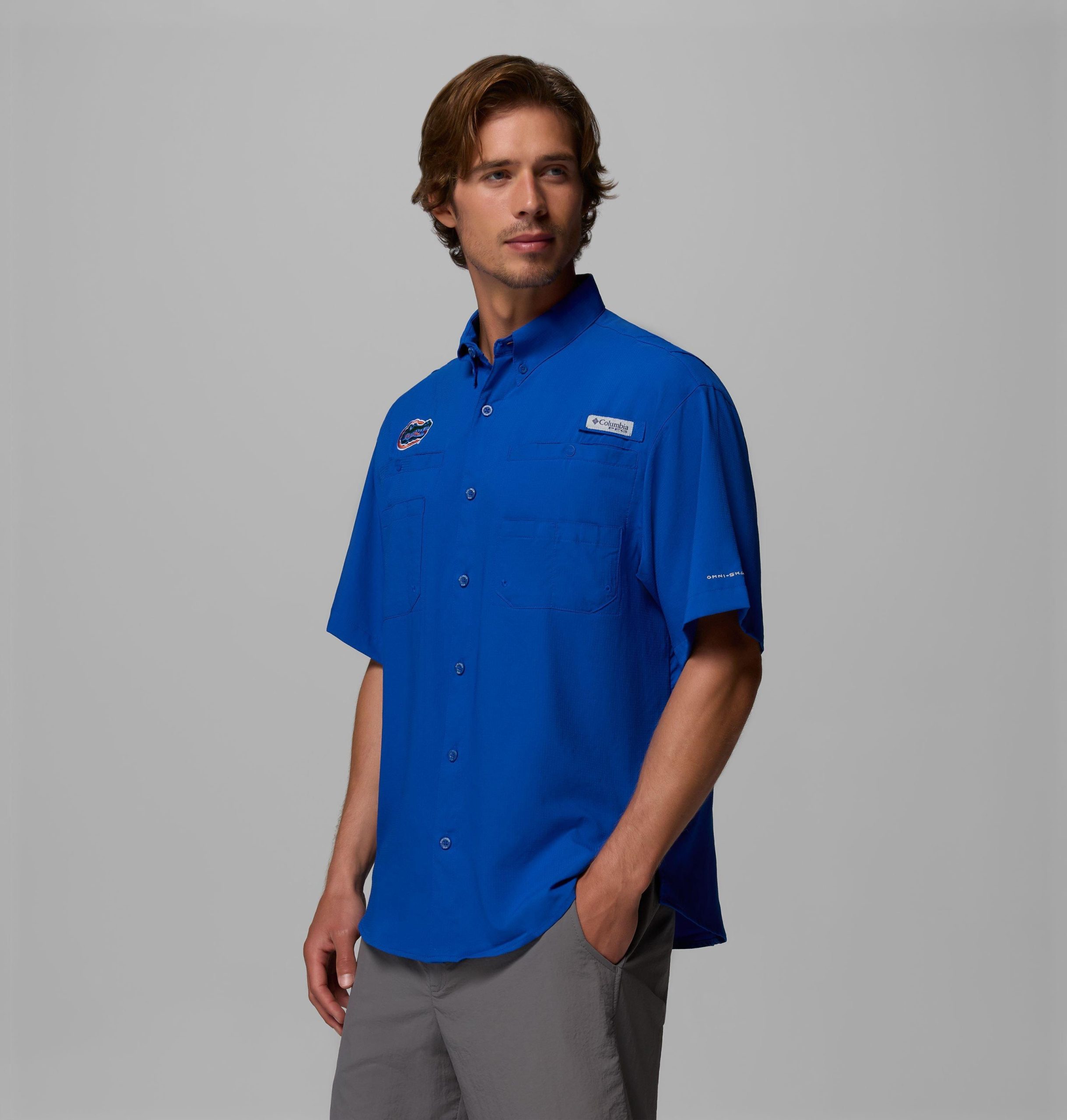 herre college pfg tamiami kortermet skjorte – florida