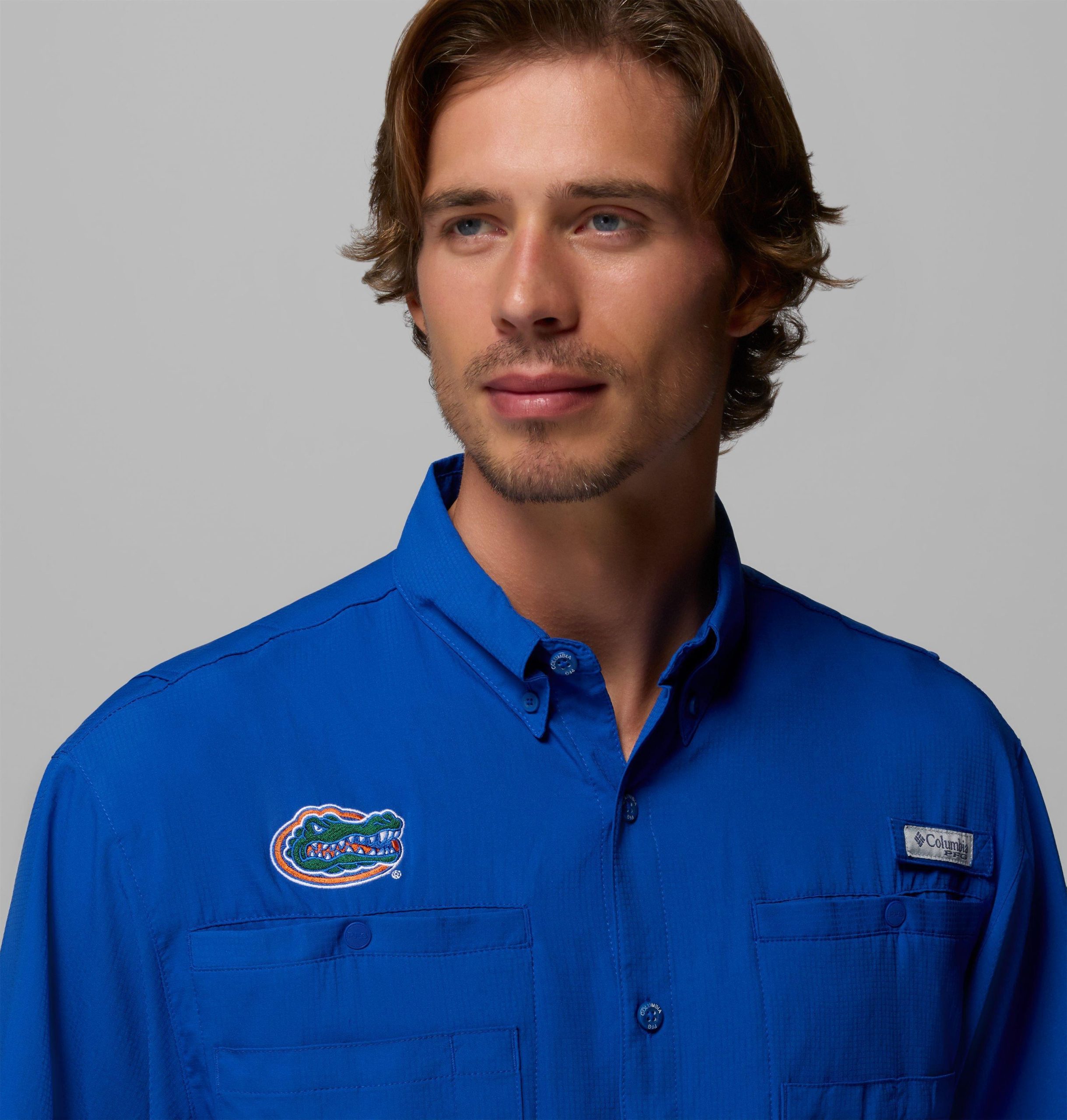 herre college pfg tamiami kortermet skjorte – florida