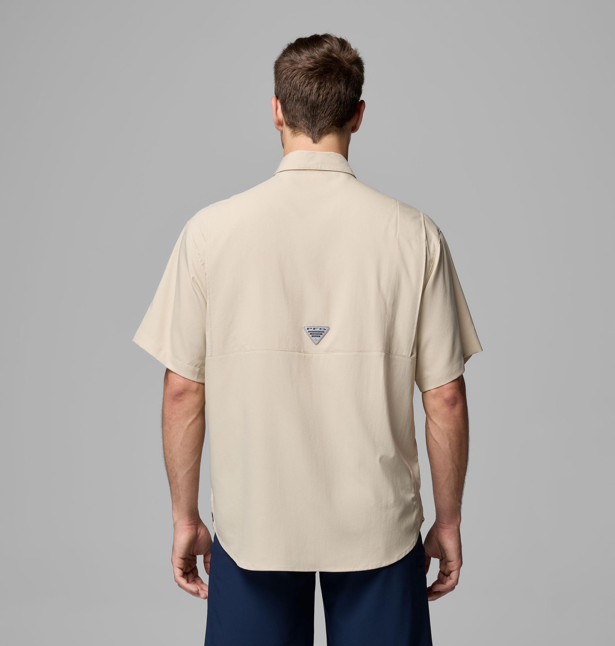 herre college pfg tamiami kortermet skjorte – texas