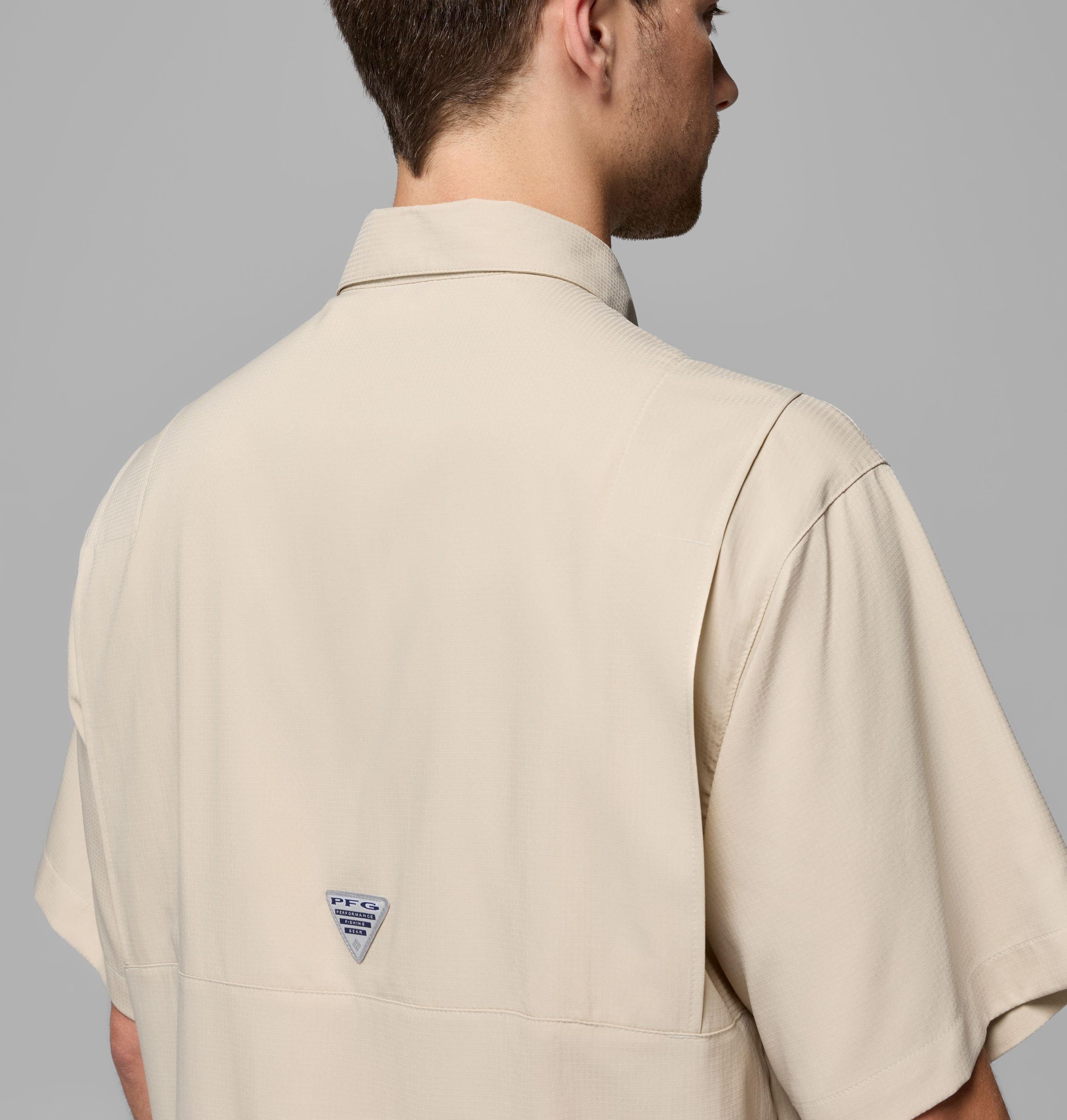 herre college pfg tamiami kortermet skjorte – texas