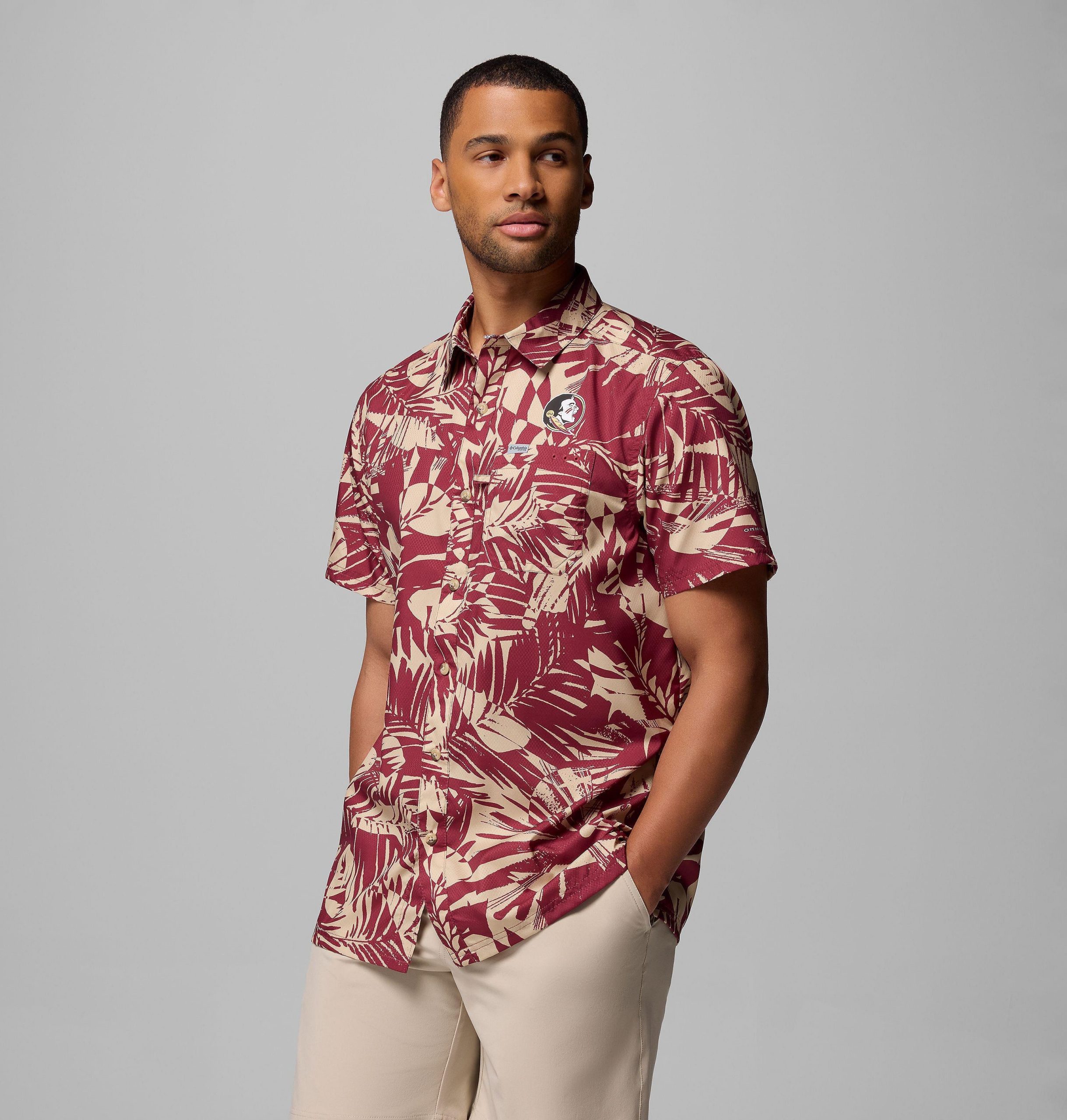 herre collegiate pfg super slack tide-skjorte – florida state