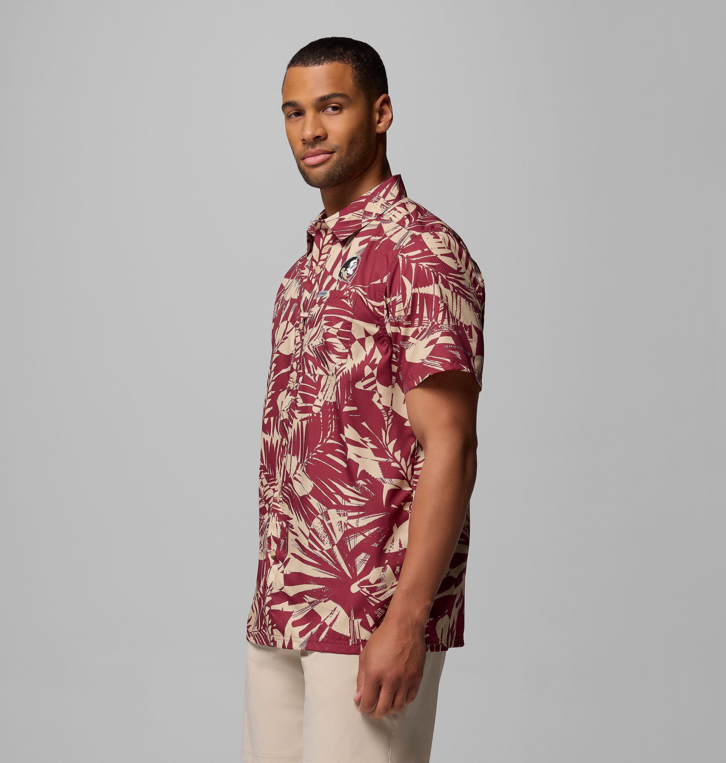 herre collegiate pfg super slack tide-skjorte – florida state