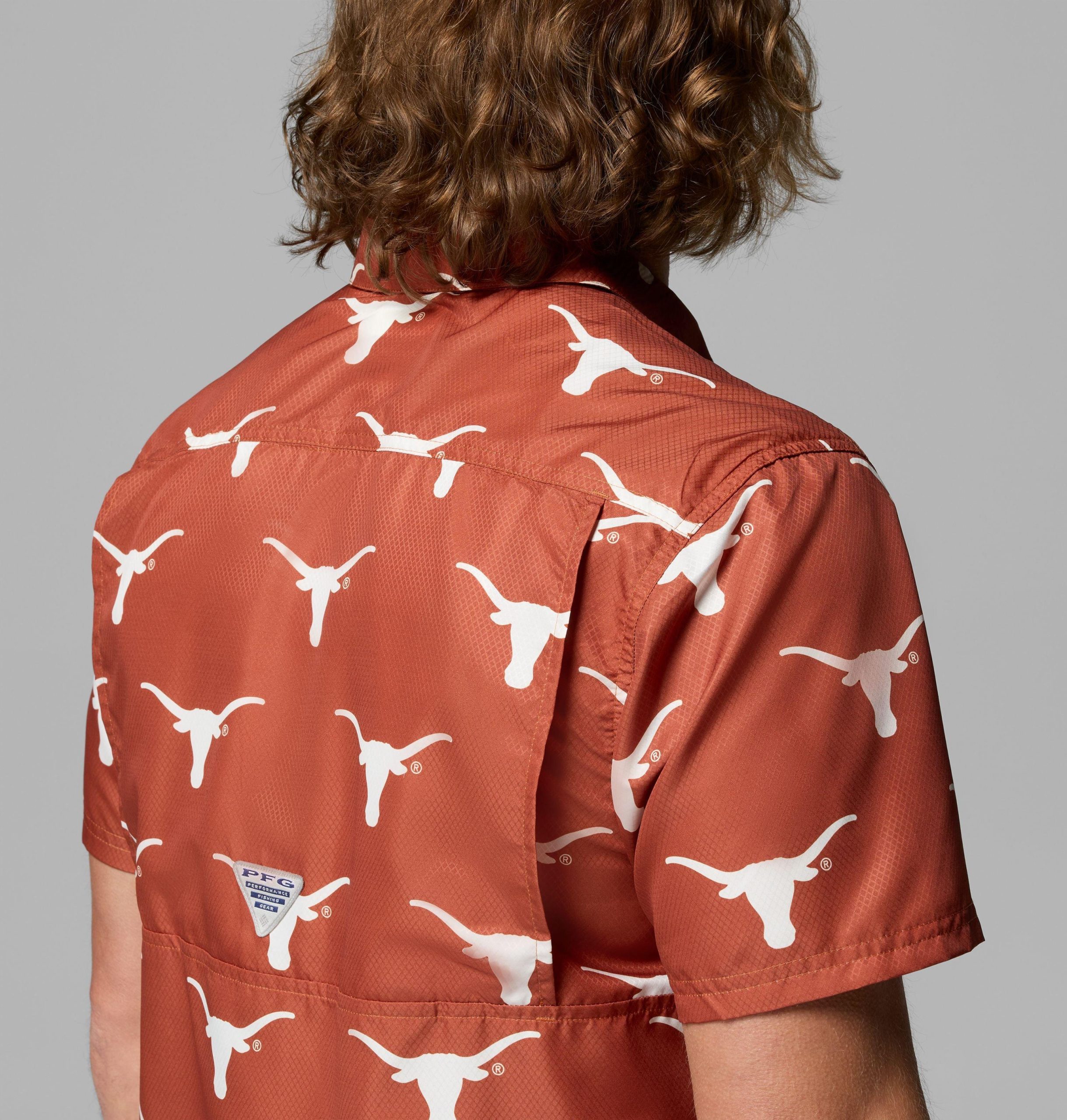 herre collegiate pfg super slack tide-skjorte – texas