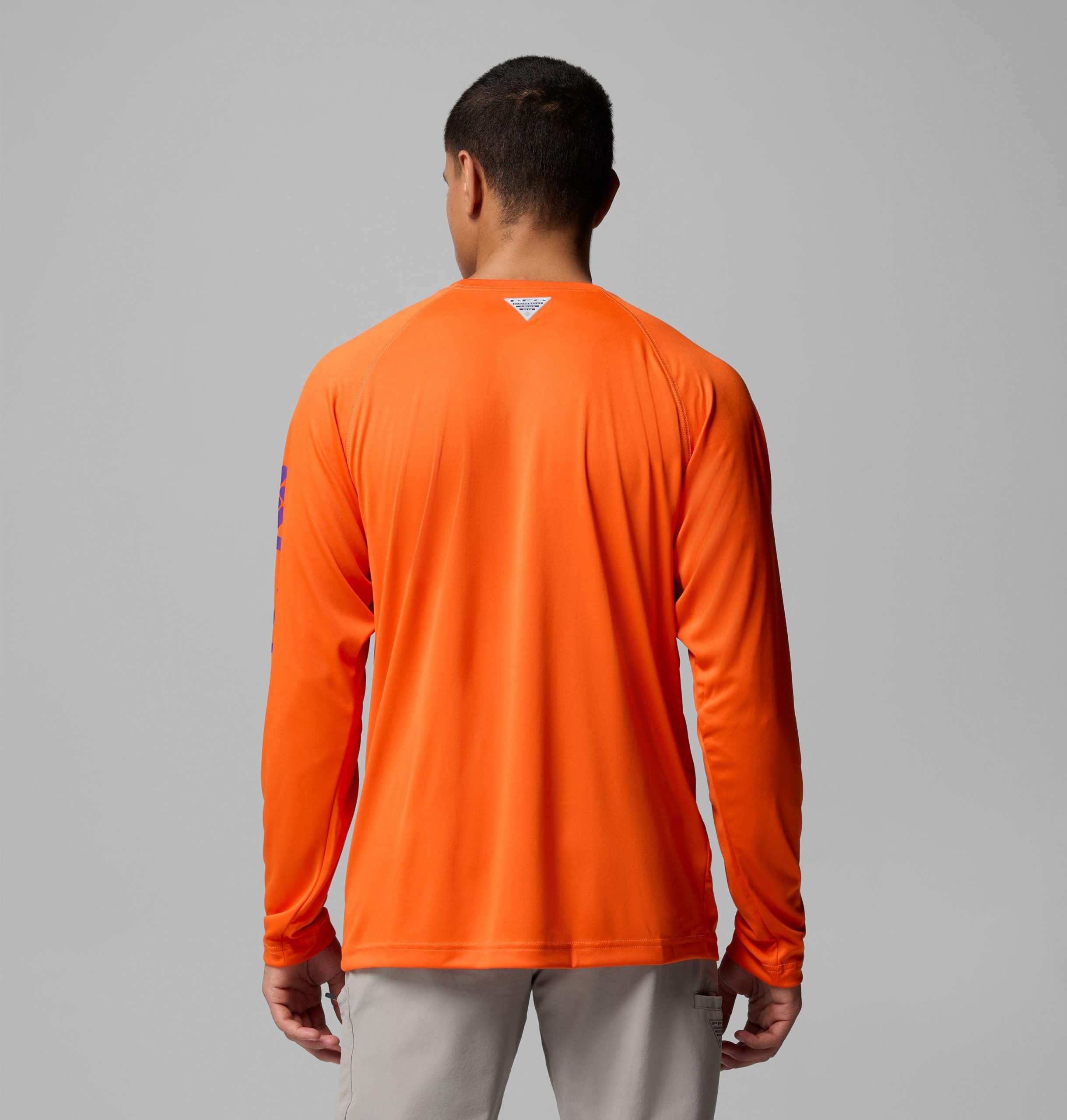 herre collegiate pfg terminal tackle langermet skjorte - clemson