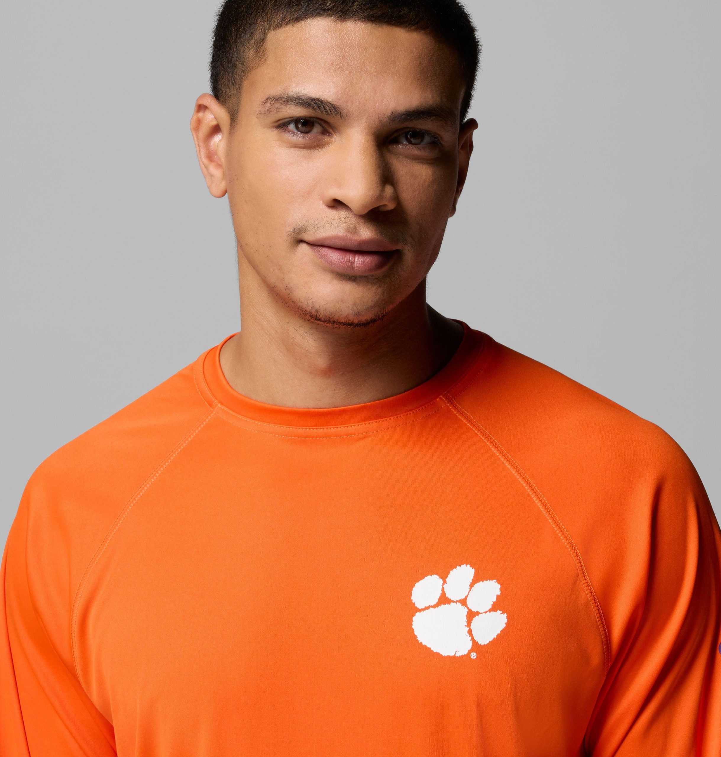 herre collegiate pfg terminal tackle langermet skjorte - clemson
