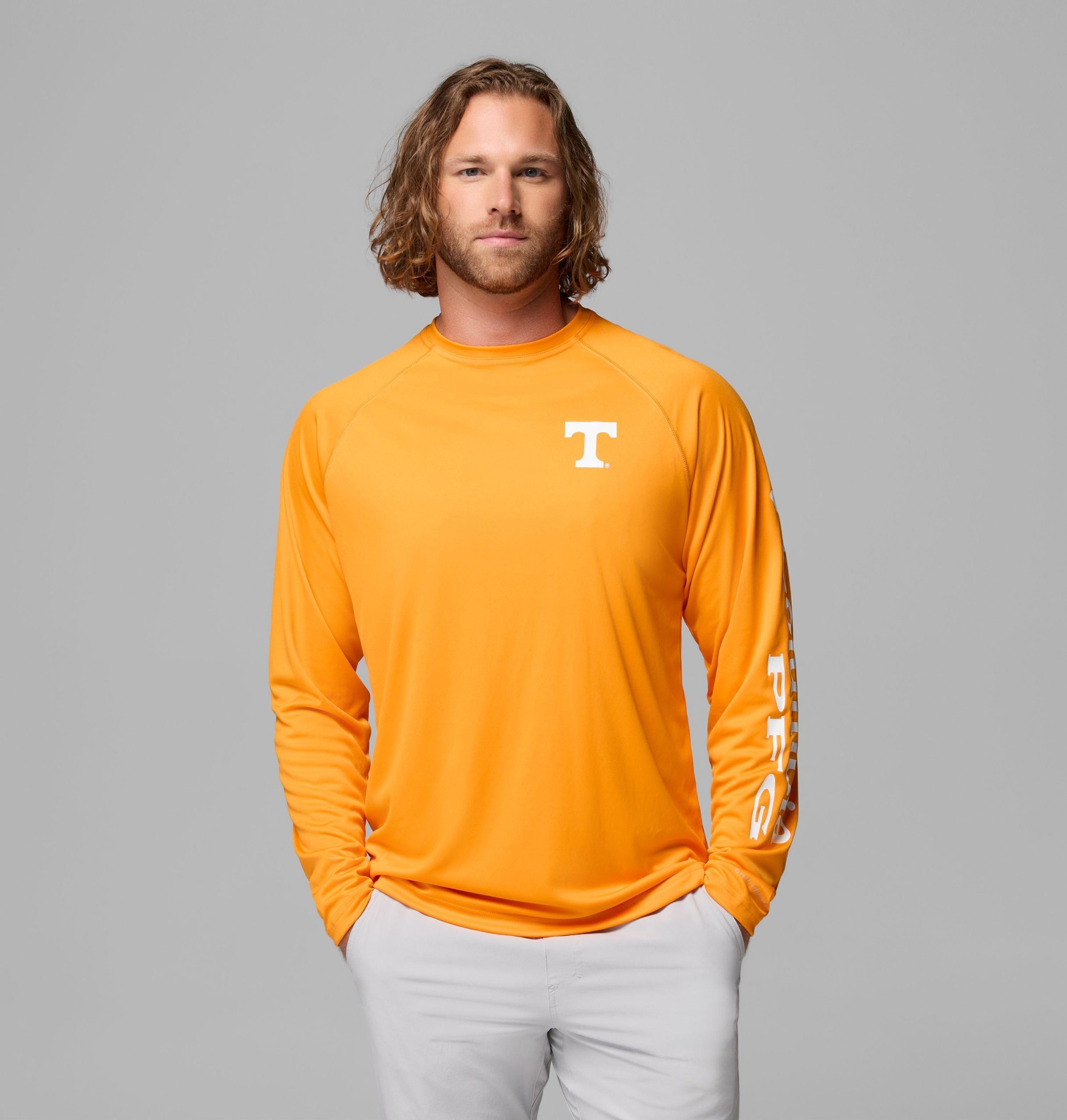 herre collegiate pfg terminal tackle langermet skjorte – tennessee