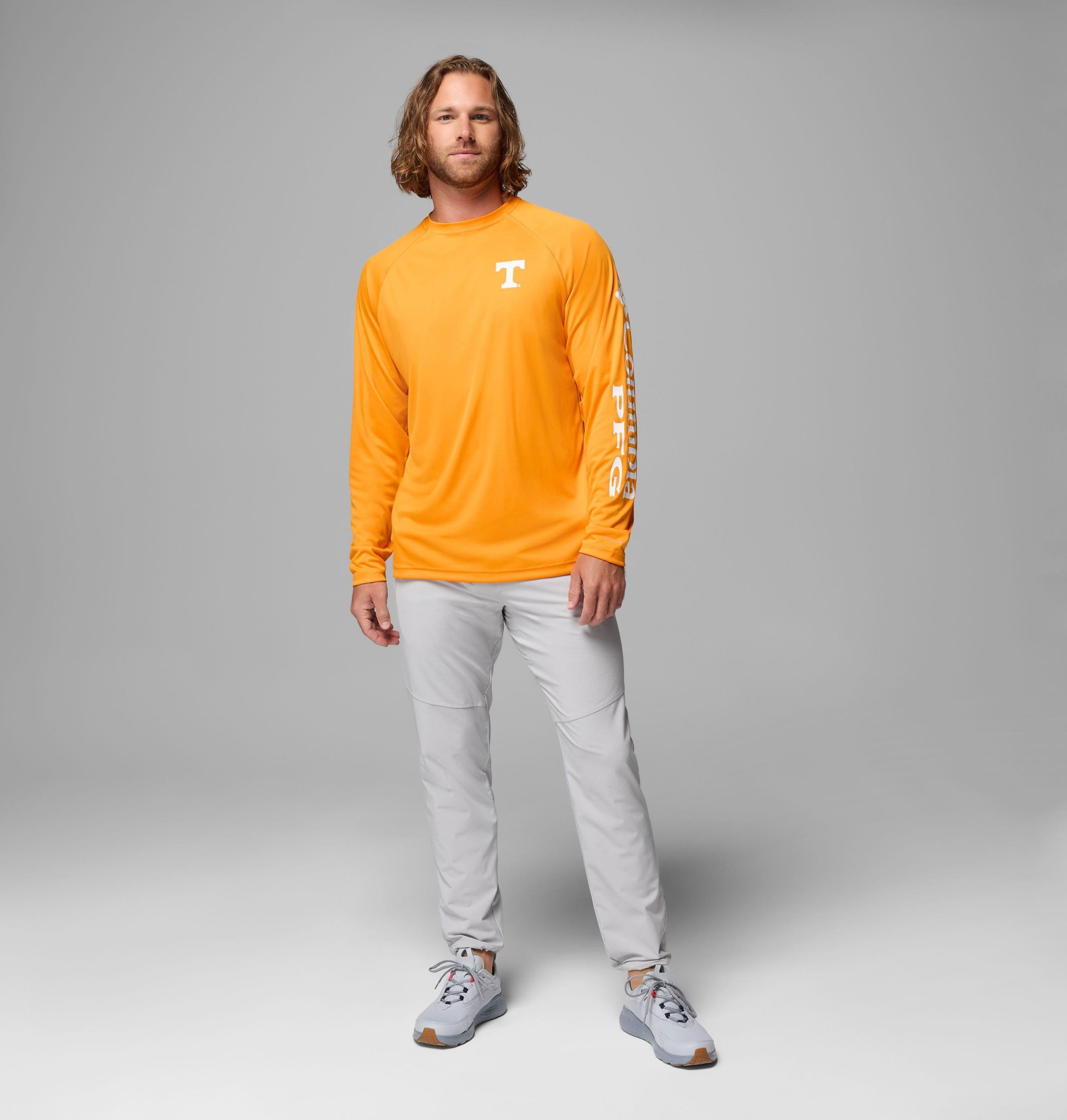herre collegiate pfg terminal tackle langermet skjorte – tennessee
