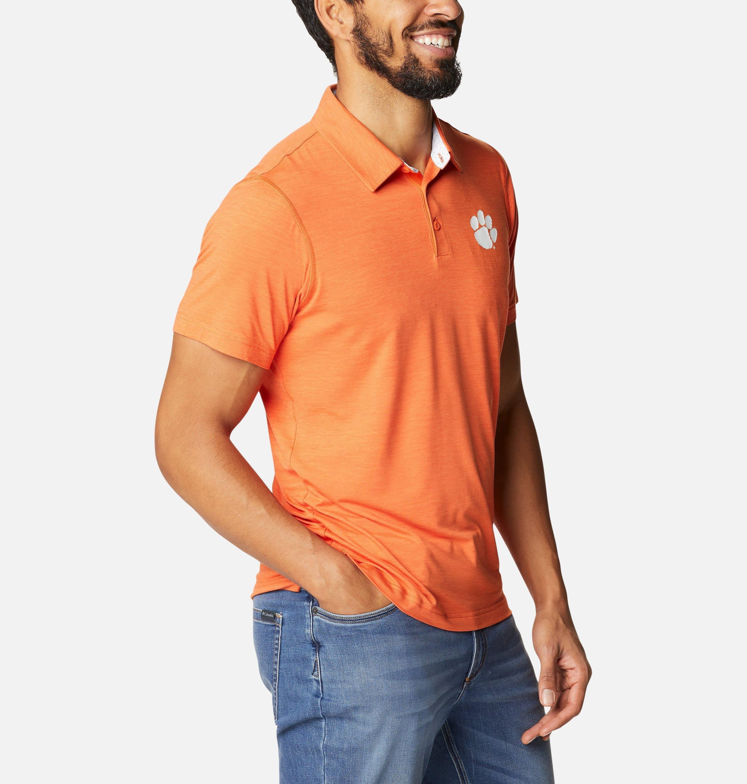 herre collegiate tech trail polo - clemson