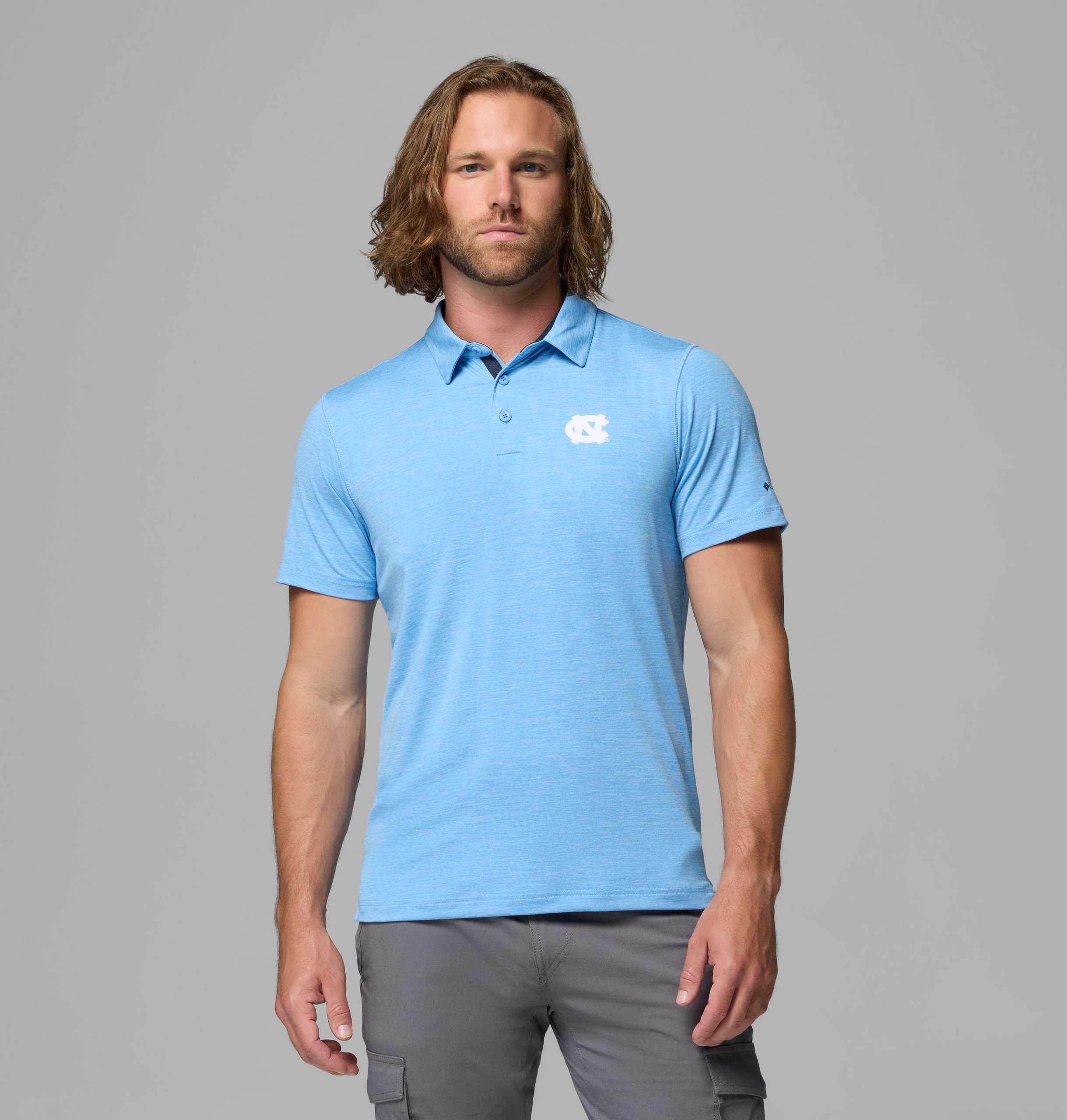 herre collegiate tech trail polo – nord-carolina