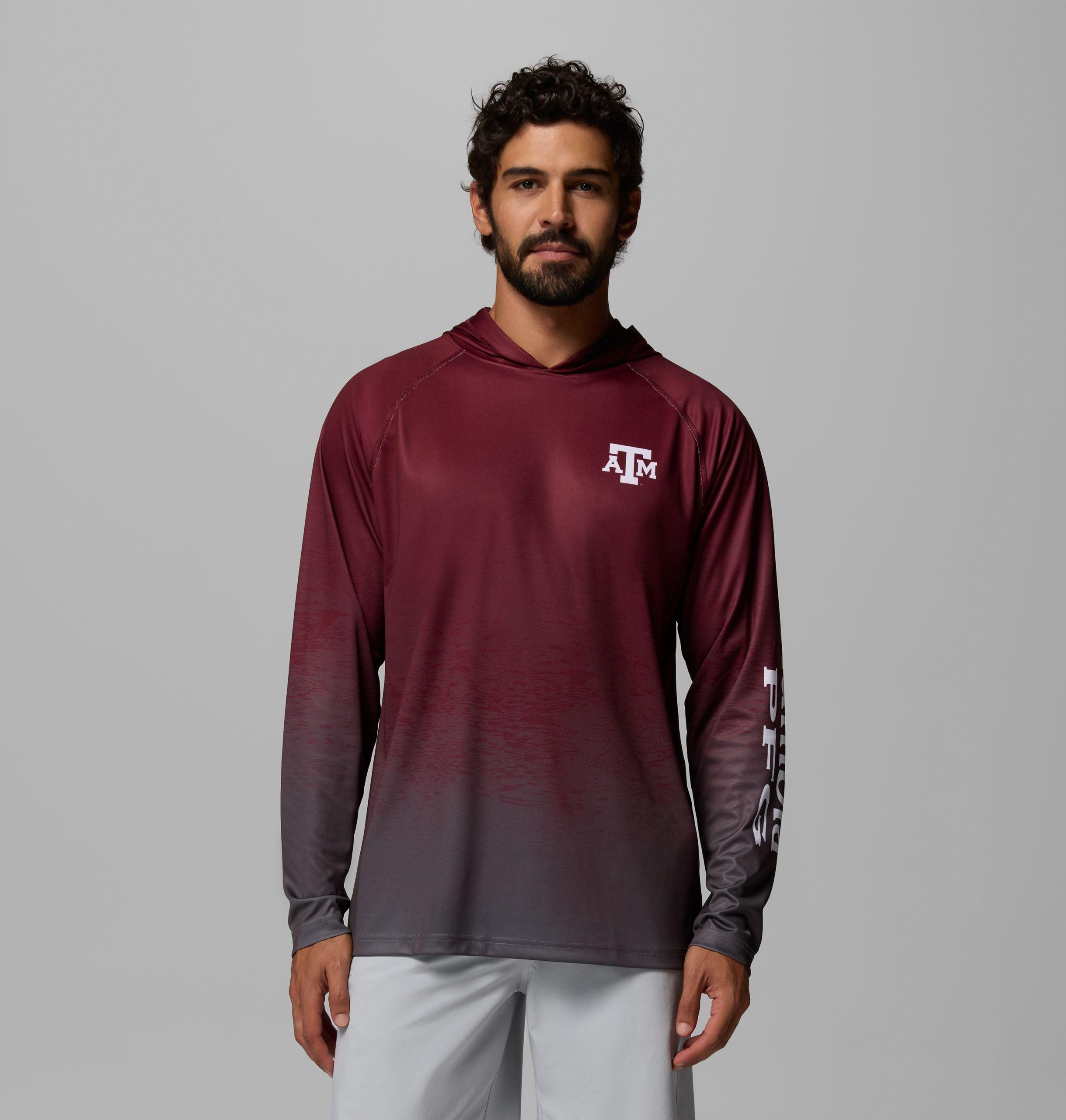 herre collegiate pfg super terminal tackle-hettegenser – texas am