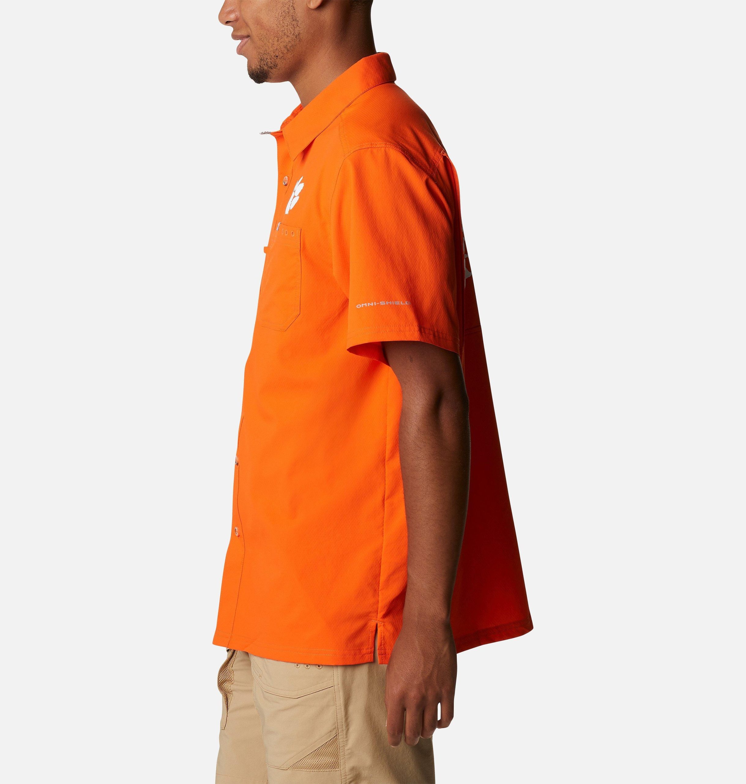 herre collegiate pfg slack tide camp-skjorte – clemson