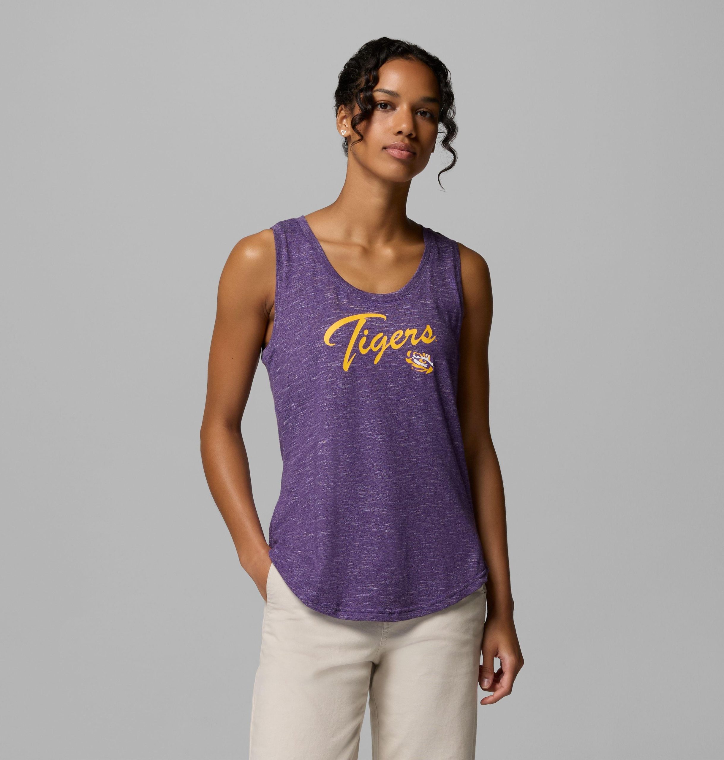 kvinner collegiate cades cape tank – lsu