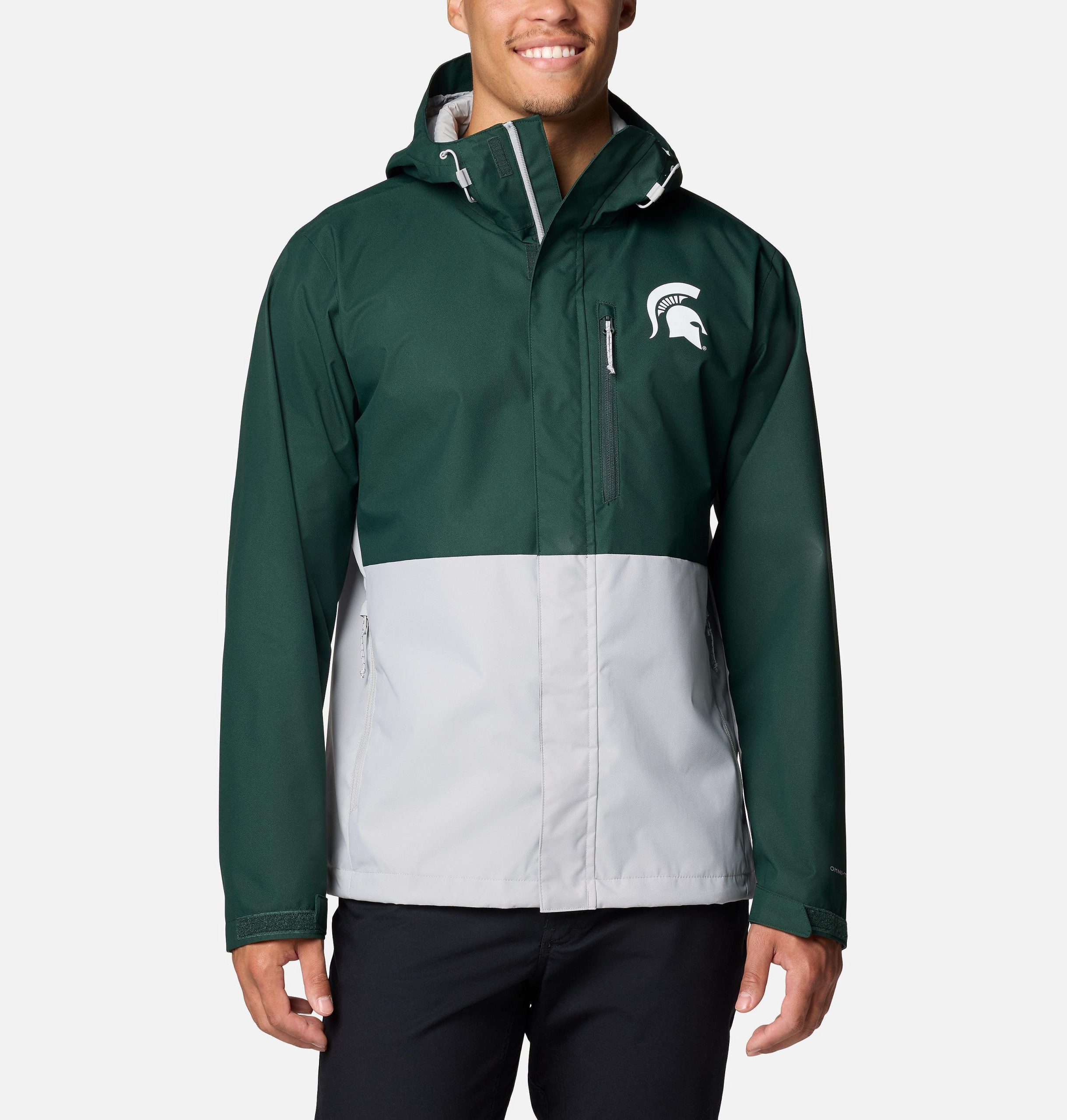 herre college field bound jakke - michigan state