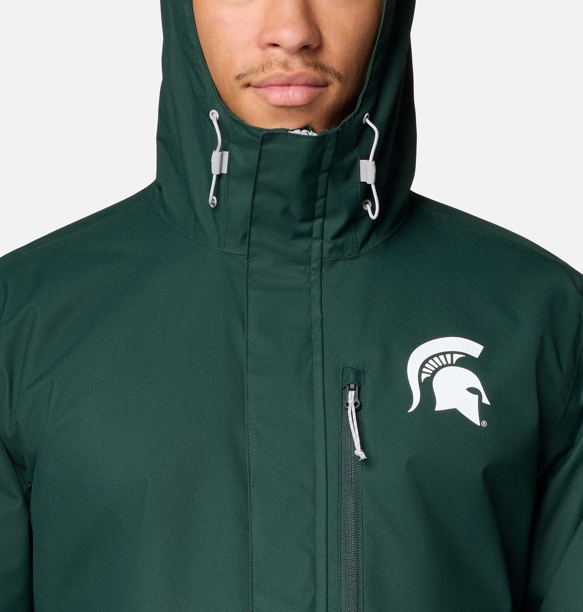 herre college field bound jakke - michigan state