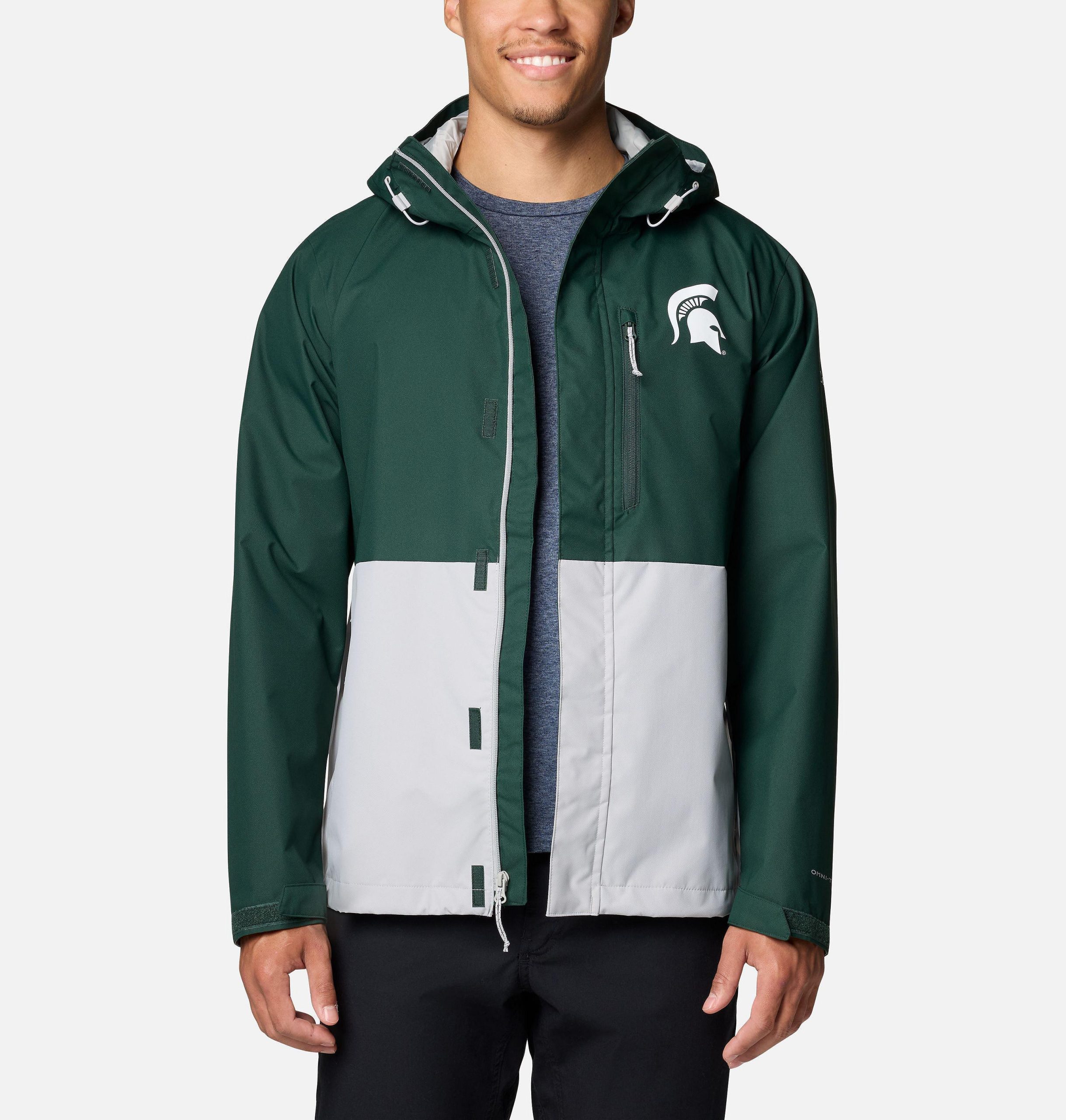 herre college field bound jakke - michigan state