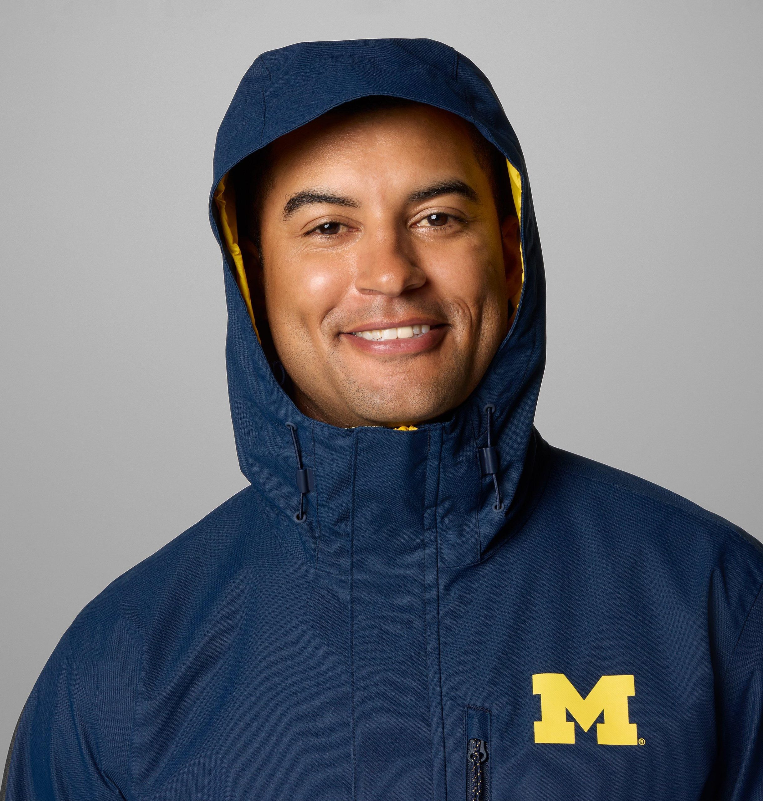 herre college field bound jakke – michigan