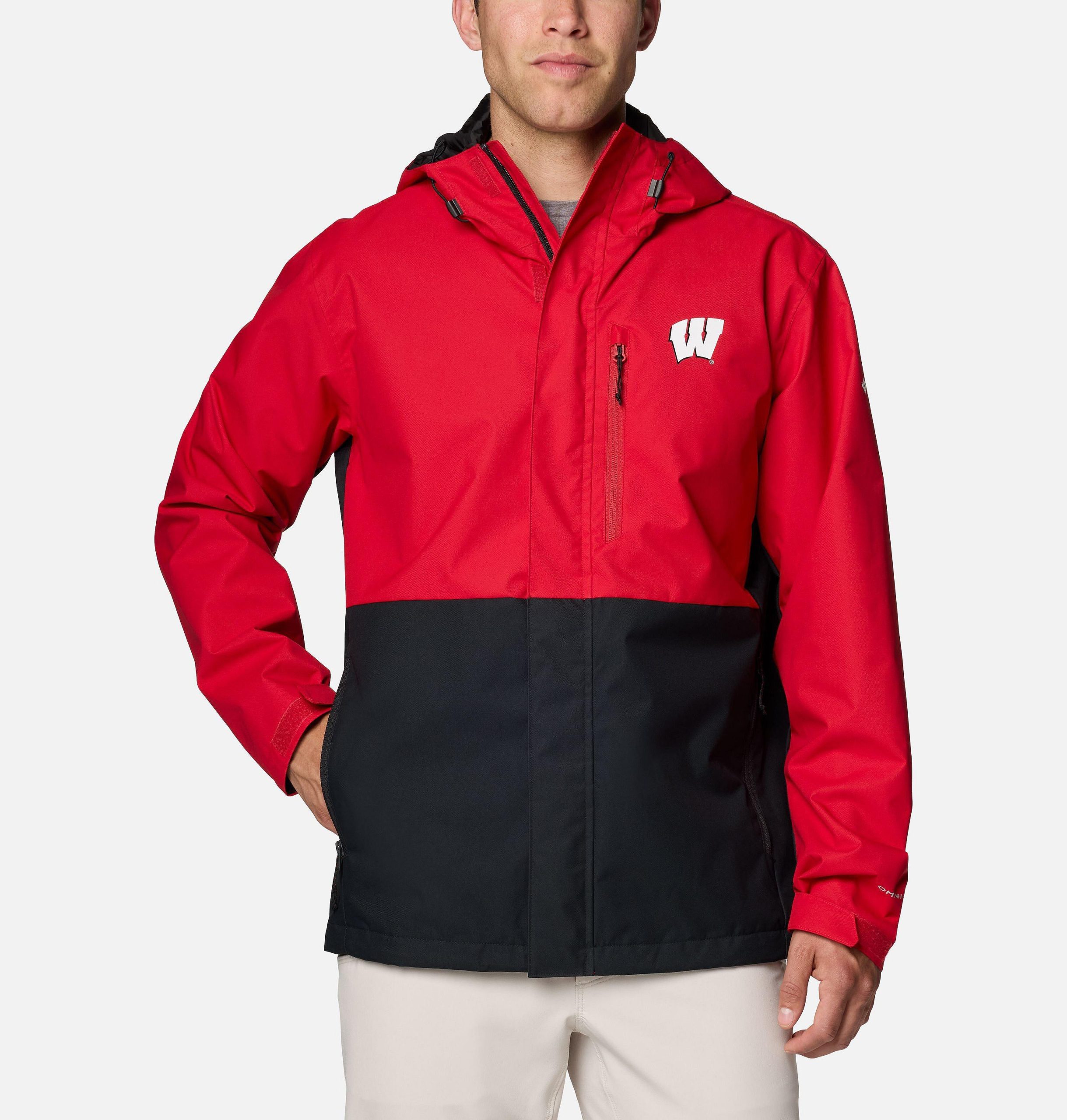herre college field bound jakke – wisconsin