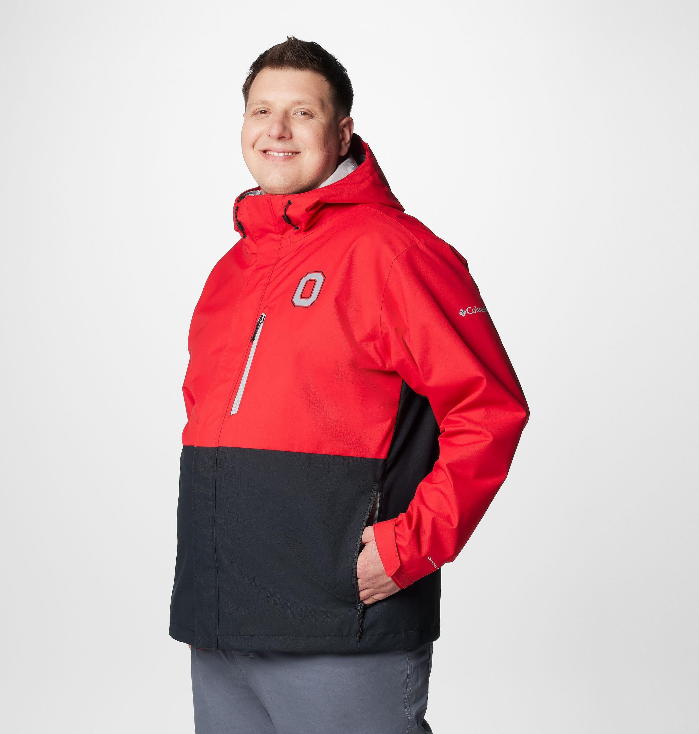 herre college field bound jakke – ohio state – stor