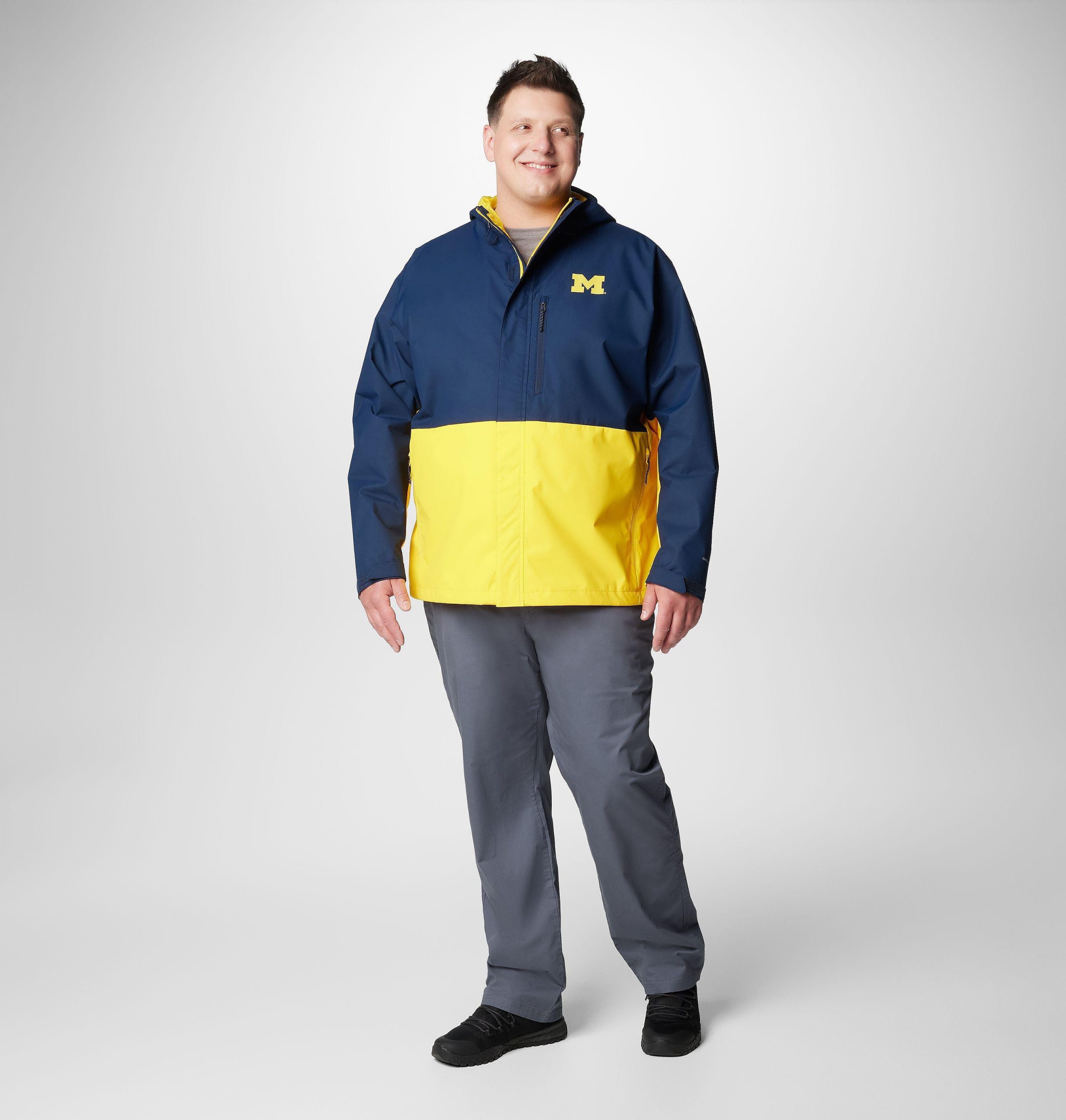 herre college field bound jakke – michigan – stor