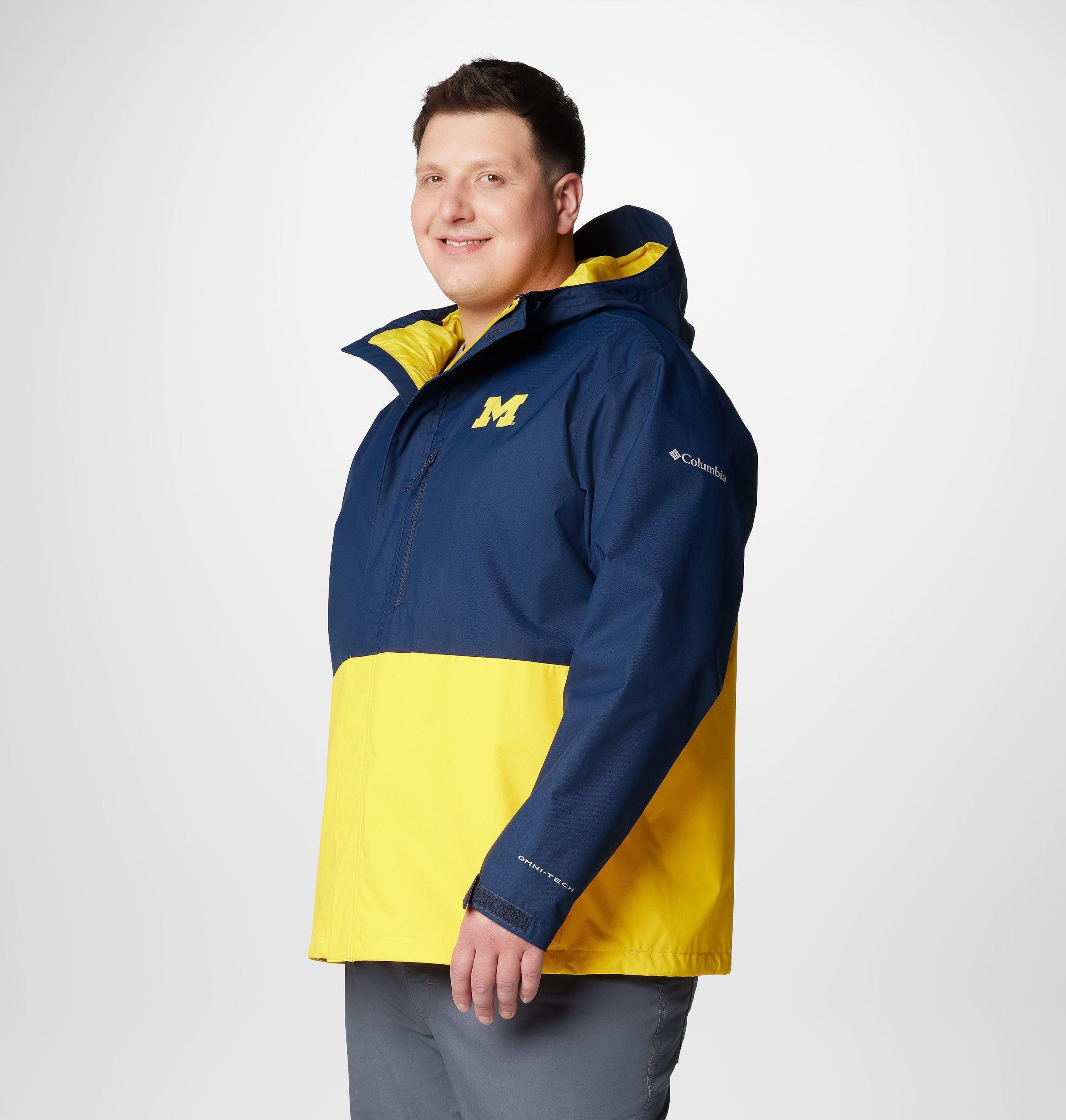 herre college field bound jakke – michigan – stor