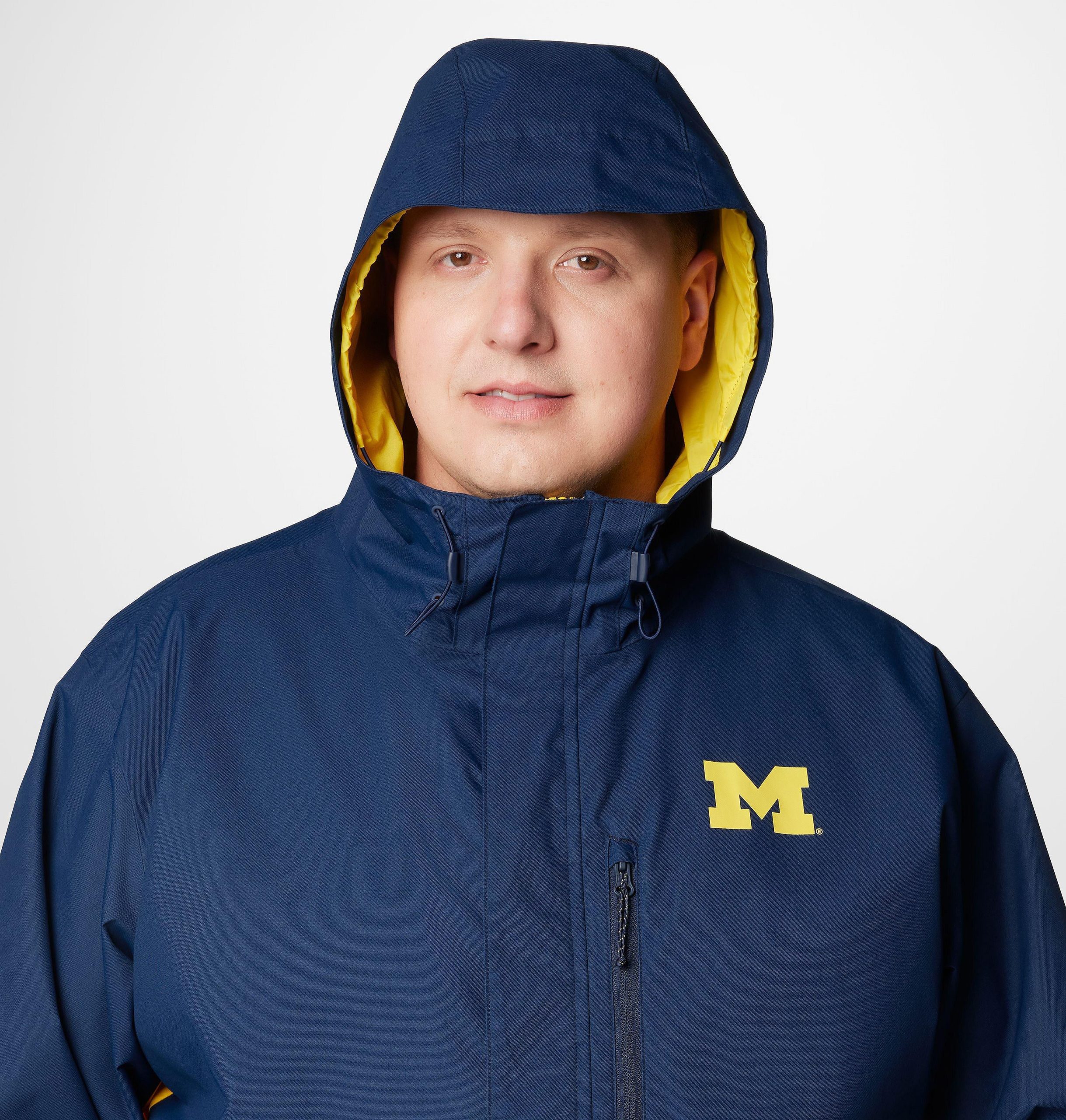 herre college field bound jakke – michigan – stor