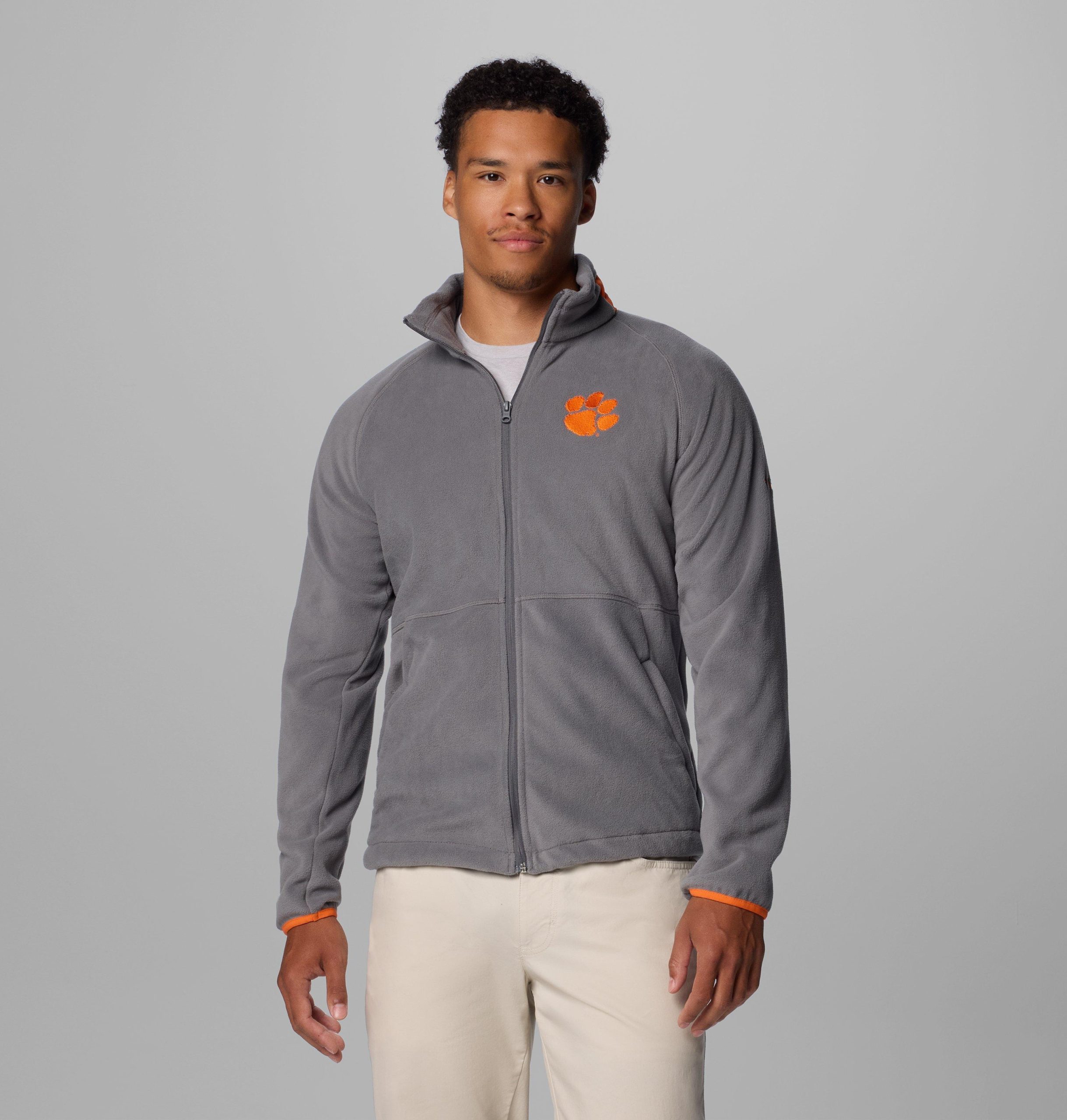 herre collegiate flanker iv fleecejakke – clemson
