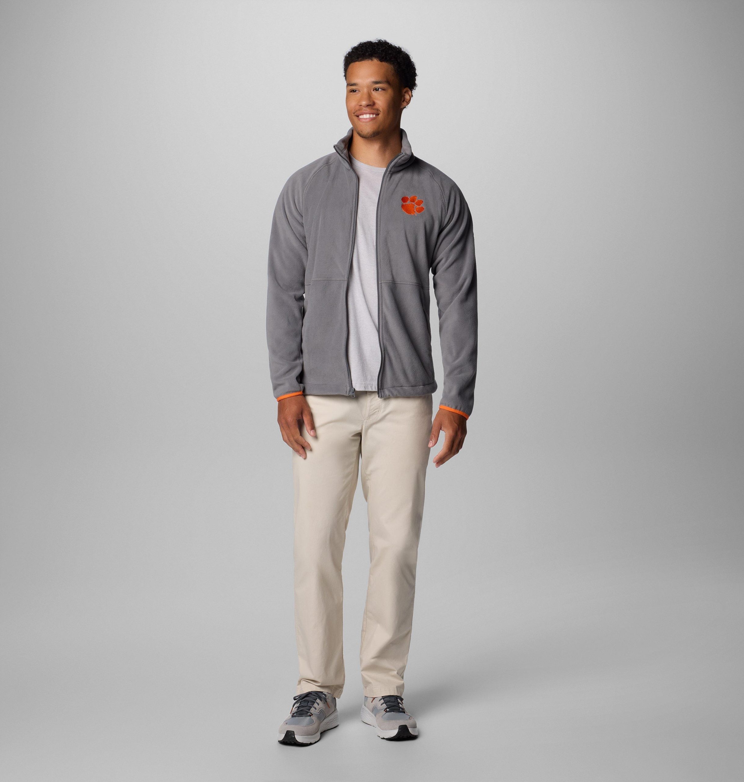 herre collegiate flanker iv fleecejakke – clemson