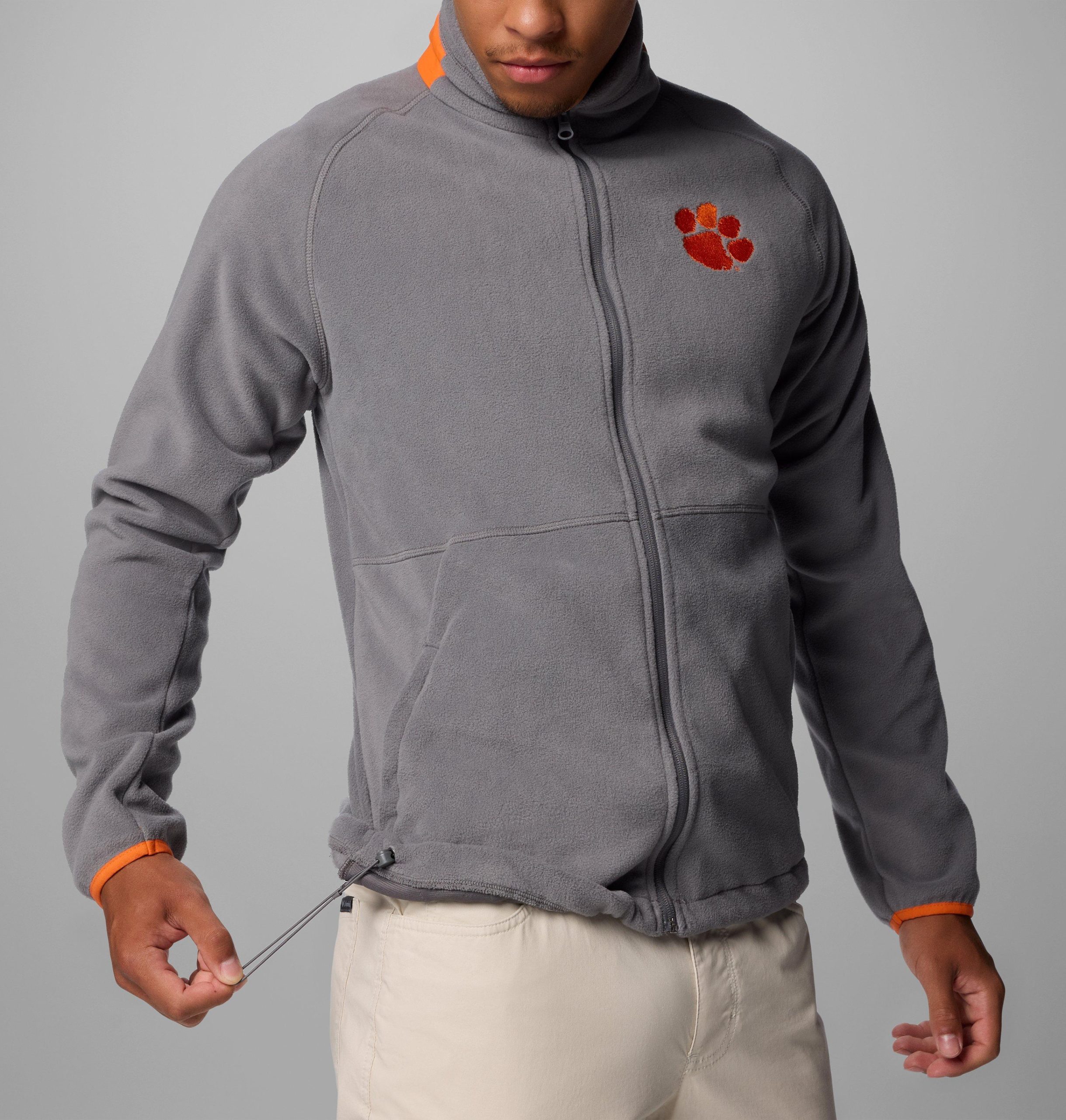 herre collegiate flanker iv fleecejakke – clemson